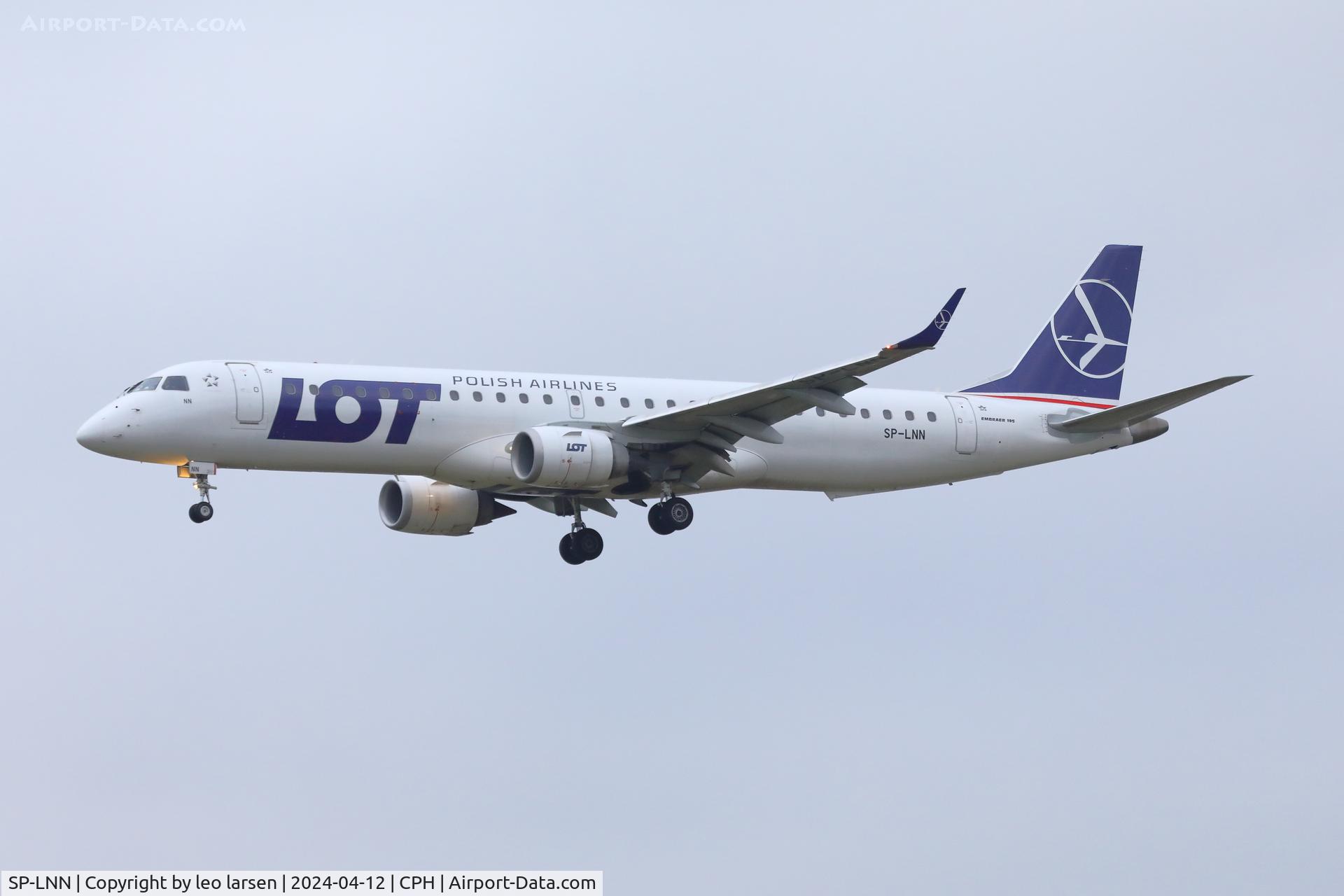SP-LNN, 2011 Embraer 195AR (ERJ-190-200IGW) C/N 19000413, Copenhagen 12.4.2024