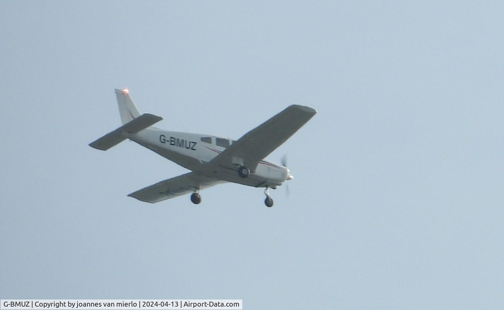 G-BMUZ, 1981 Piper PA-28-161 Cherokee Warrior II C/N 28-8016329, Over Ghent, belgium