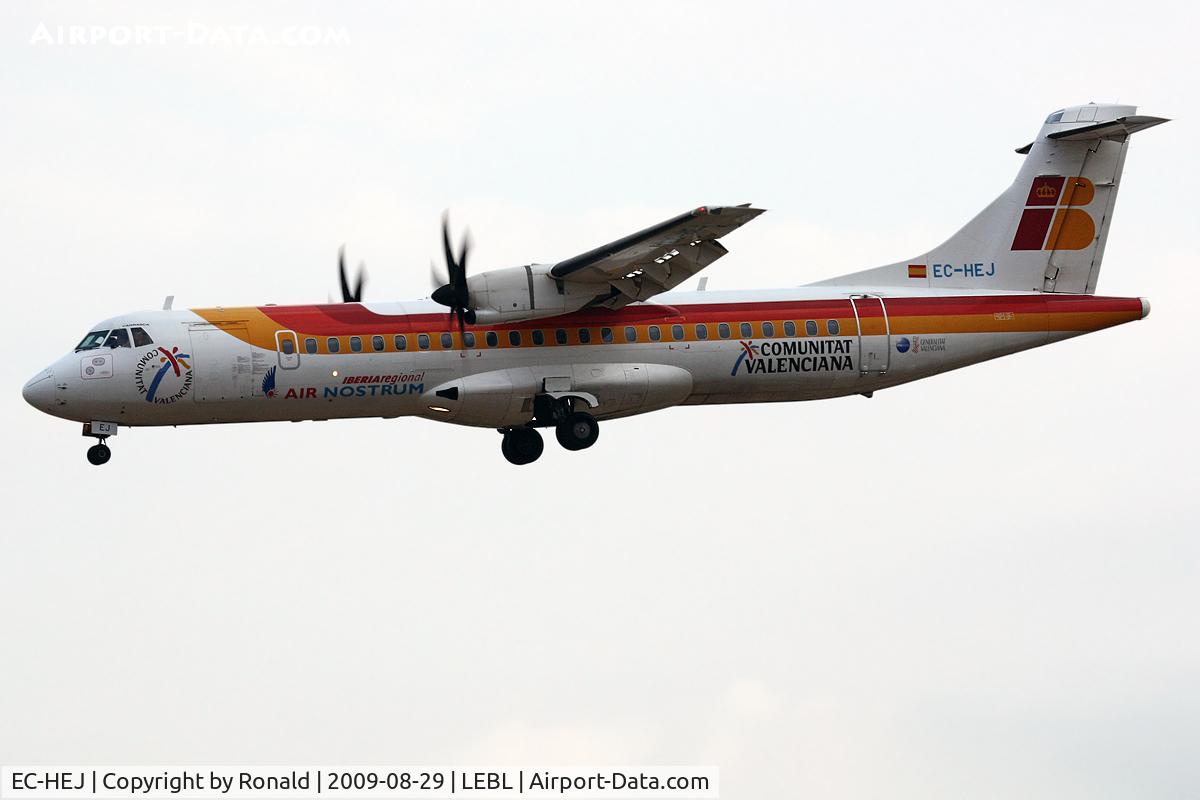 EC-HEJ, 1998 ATR 72-212A C/N 565, at bcn
