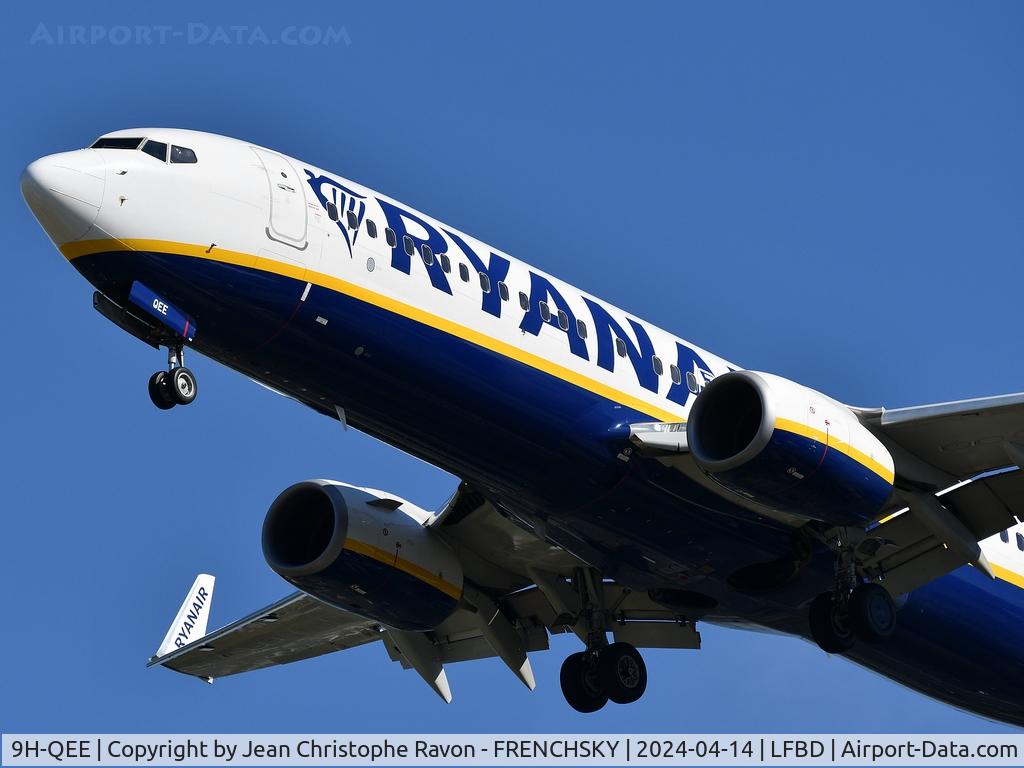 9H-QEE, 2018 Boeing 737-800 C/N 44819, FR6485 from Dublin landing runway 23
