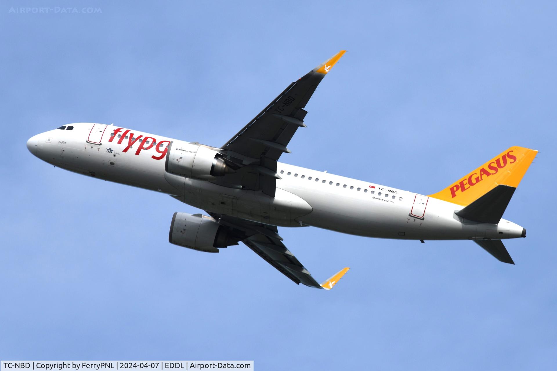 TC-NBD, 2016 Airbus A320-251N C/N 7162, Pegasus A320N taking-off