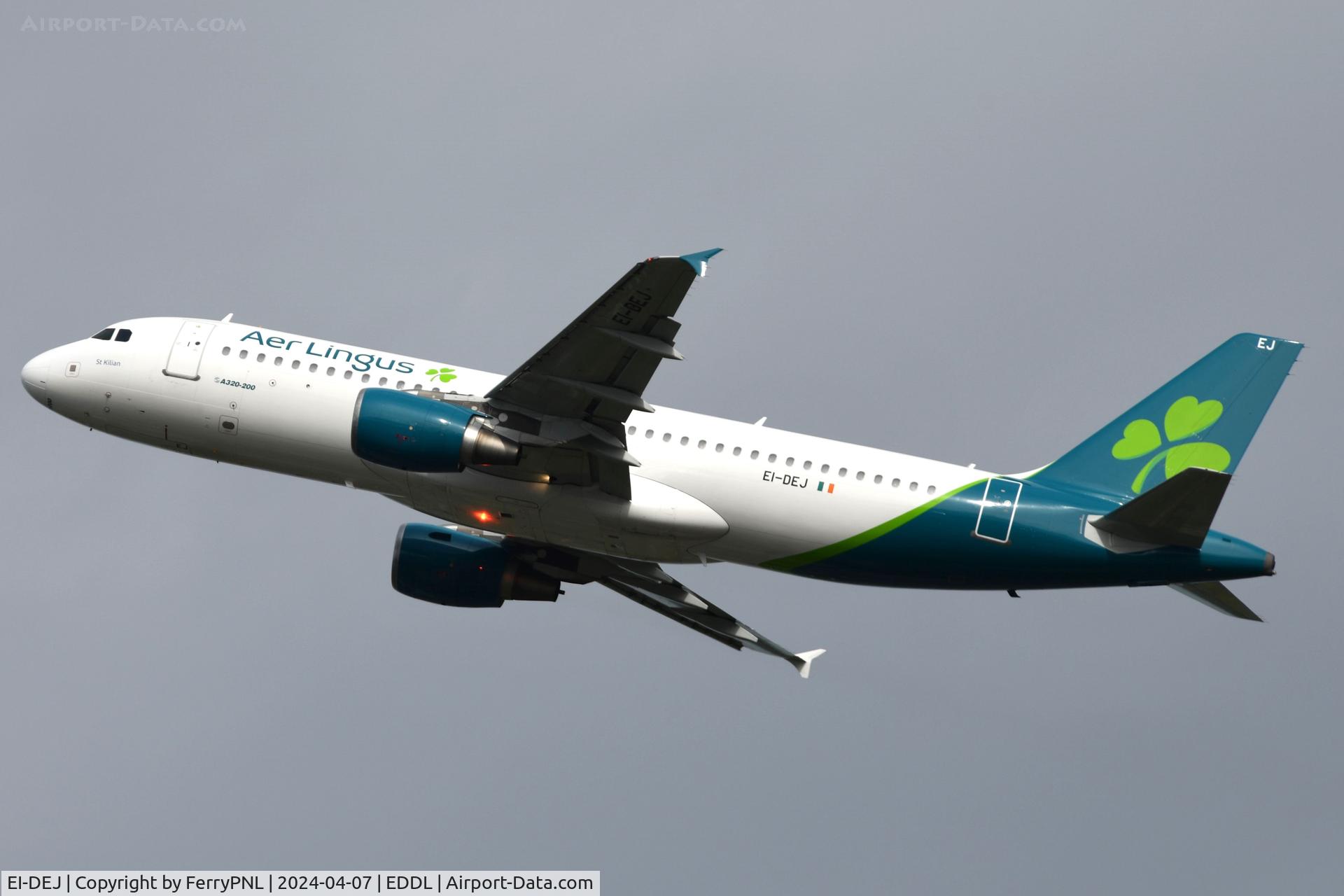 EI-DEJ, 2005 Airbus A320-214 C/N 2364, Aer Lingus A320 departing for DUB