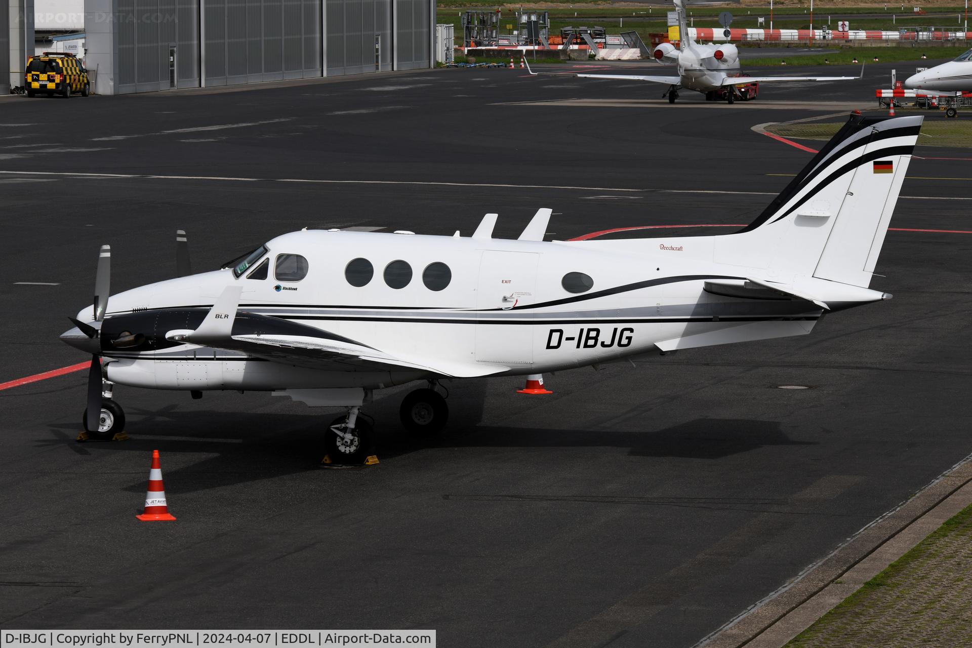 D-IBJG, 1994 Beech C90B King Air C/N LJ-1371, Nice Be90 parked in DUS