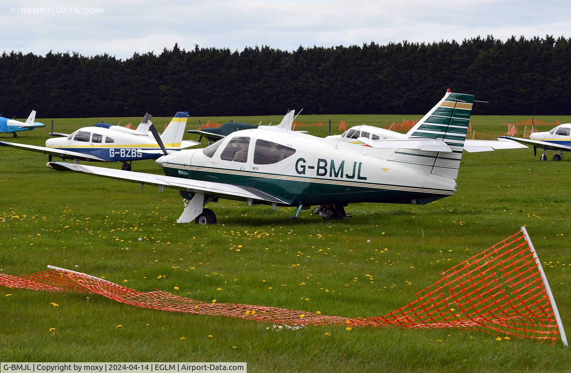 G-BMJL, 1976 Rockwell Commander 114 C/N 14006, Rockwell Commander 114 at White Waltham. Ex ZK-MJL