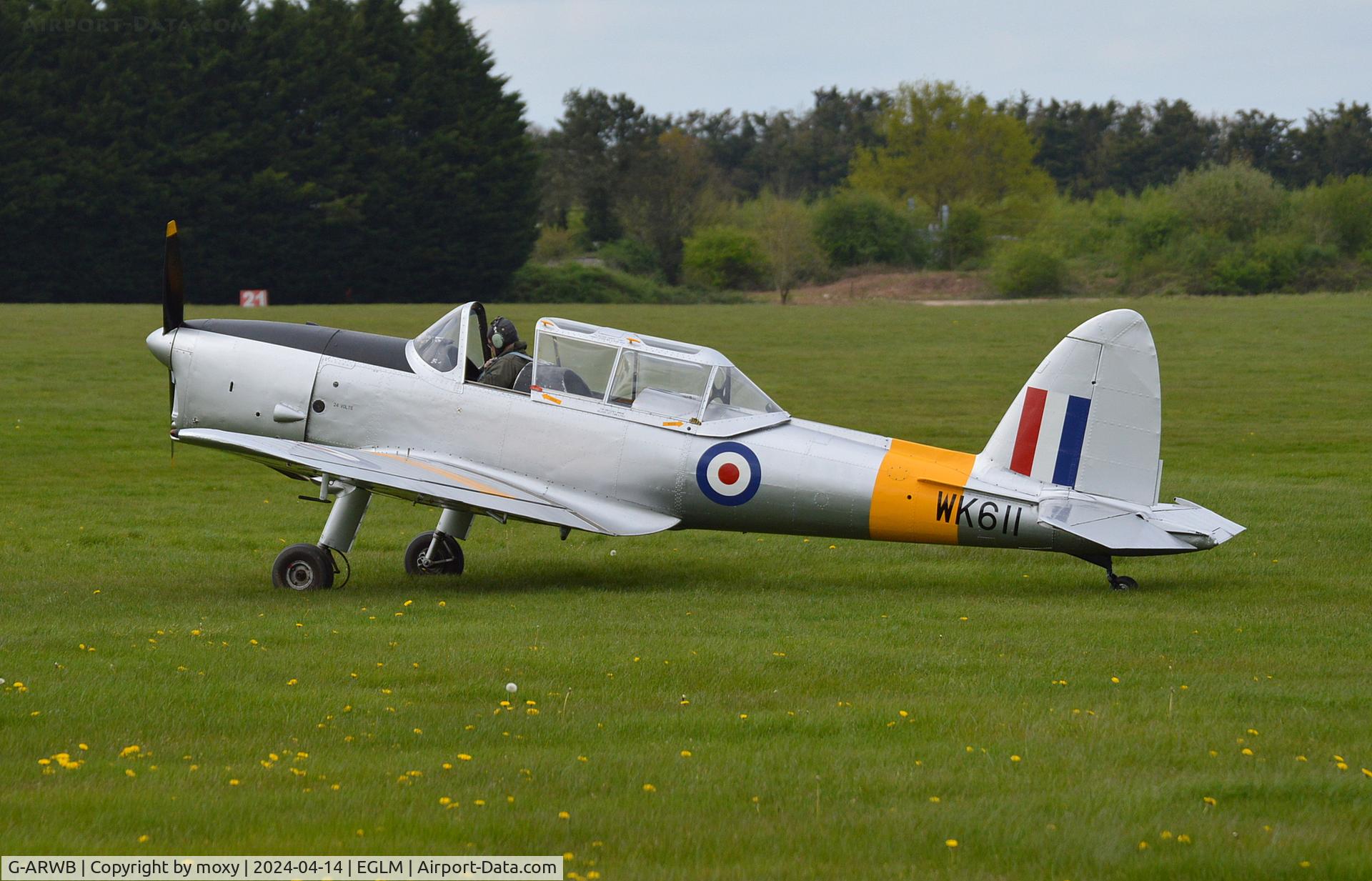 G-ARWB, 1952 De Havilland DHC-1 Chipmunk 22A C/N C1/0621, De Havilland DHC-1 Chipmunk 22A at White Waltham.