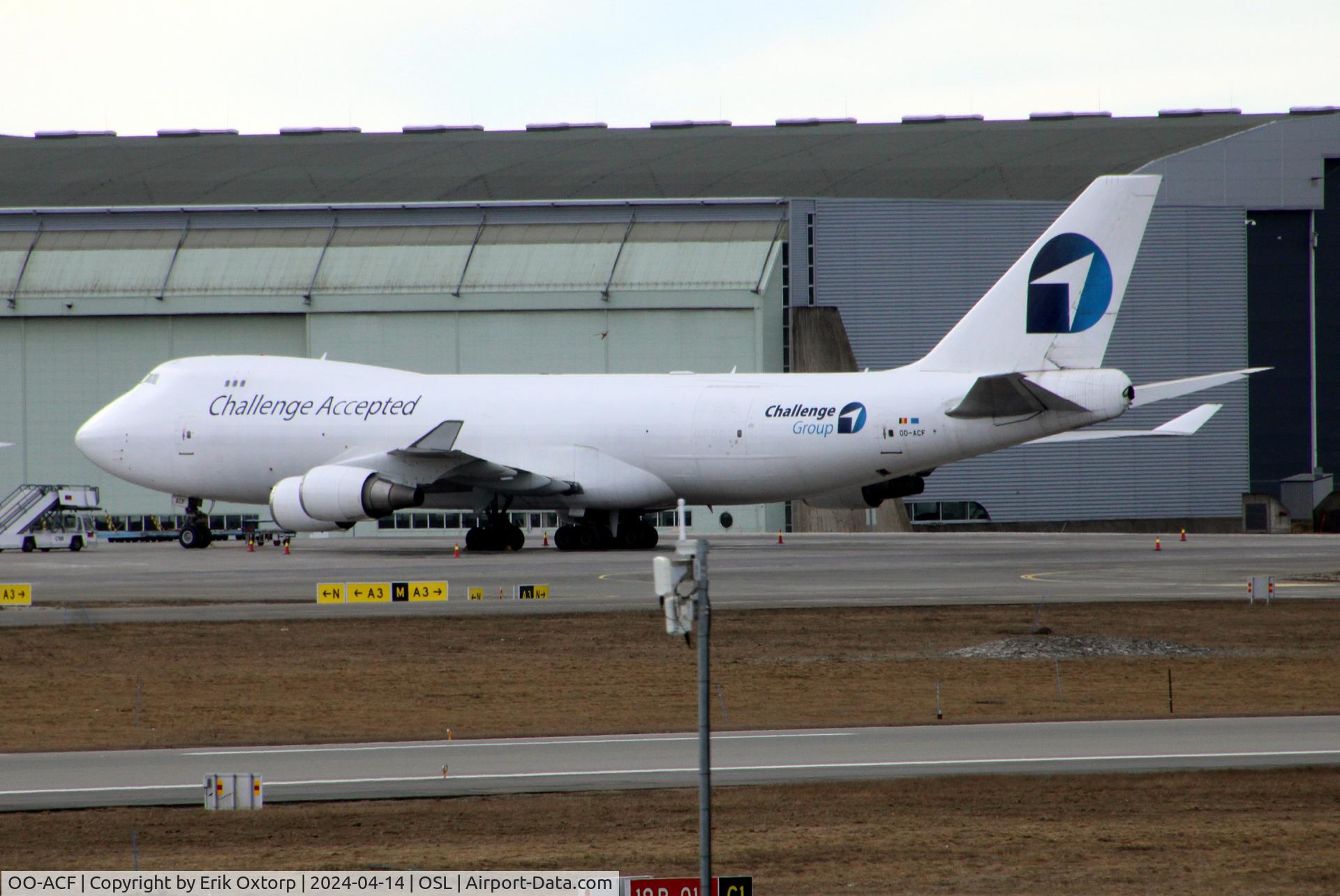 OO-ACF, 2007 Boeing 747-4EVF/ER/SCD C/N 35169, OO-ACF in OSL