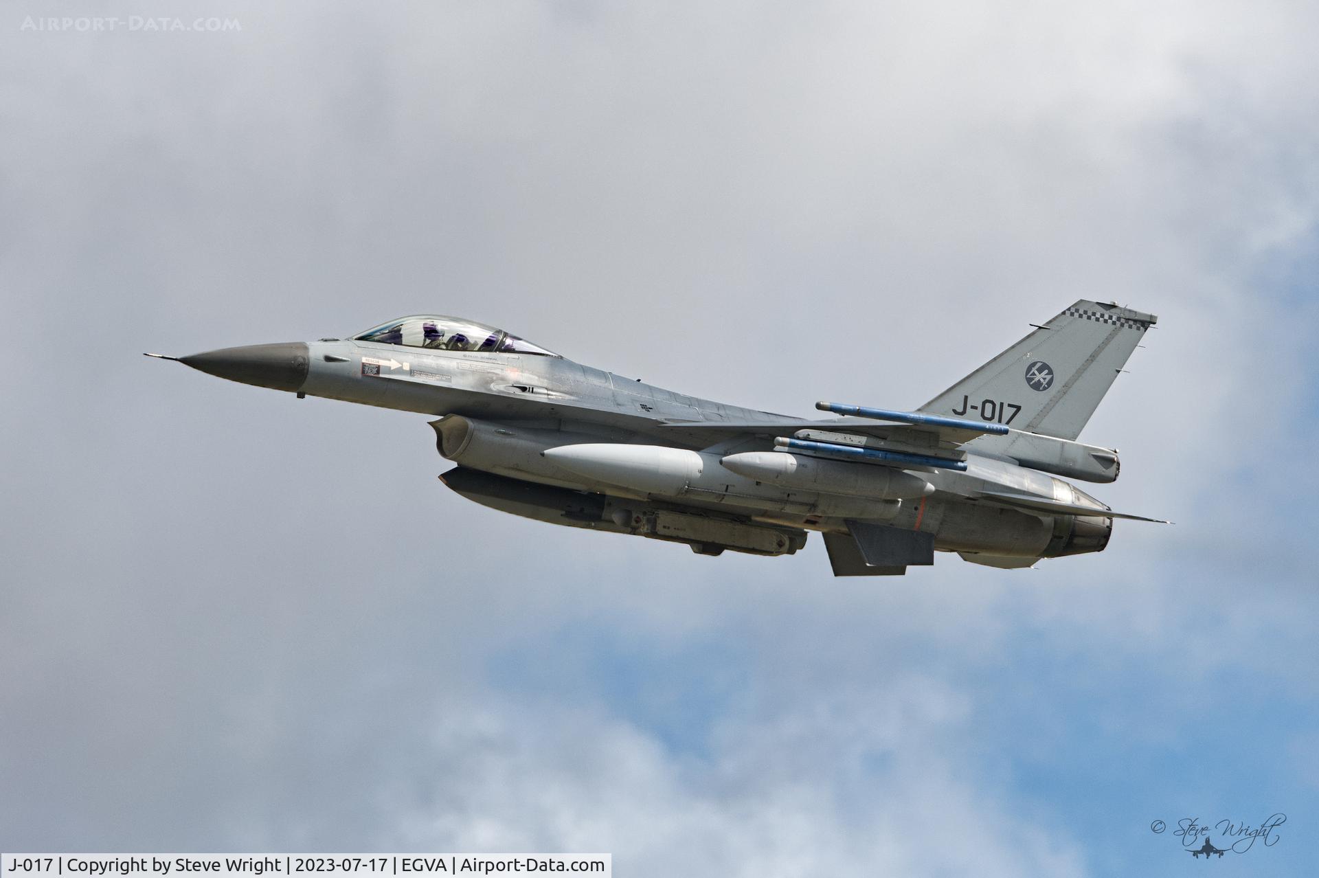 J-017, Fokker F-16AM Fighting Falcon C/N 6D-173, RIAT 2023 RAF Fairford UK