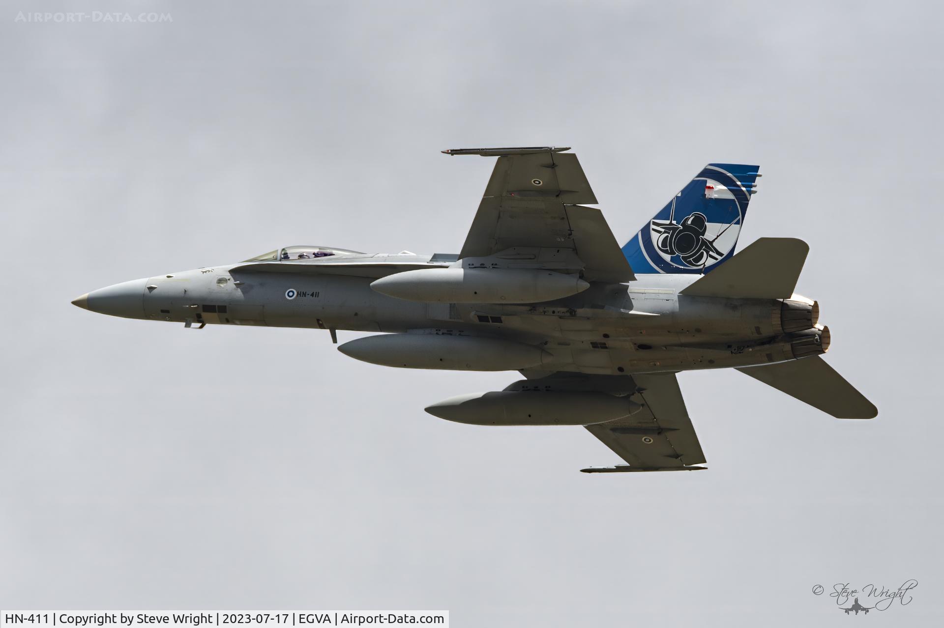 HN-411, McDonnell Douglas F/A-18C Hornet C/N 1355, RIAT 2023 RAF Fairford UK