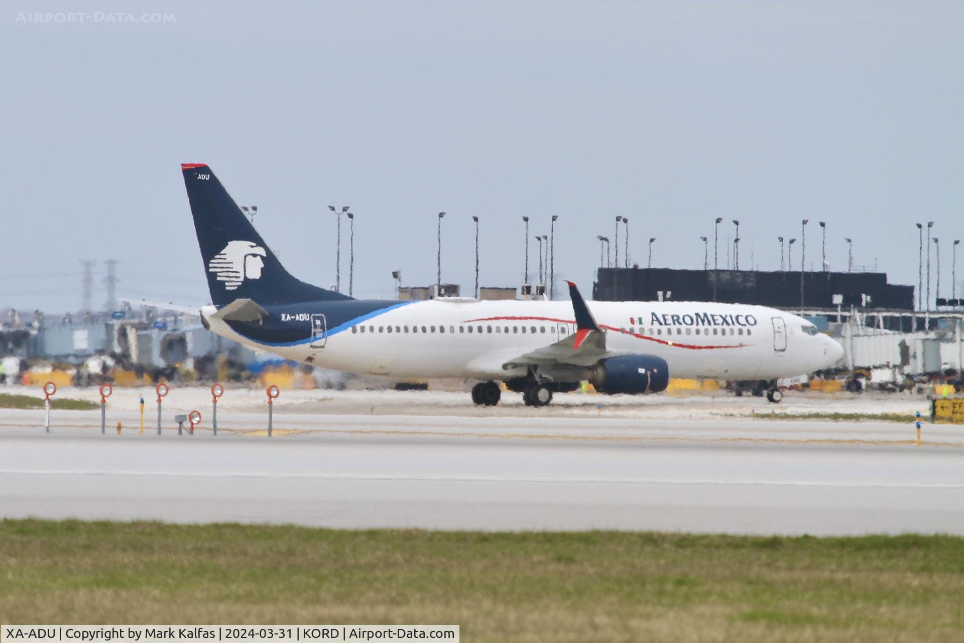 XA-ADU, 2017 Boeing 737-852 C/N 61799, B738 AeroMexico  Boeing 737-852 XA-ADU AMX652  MMGL-KORD