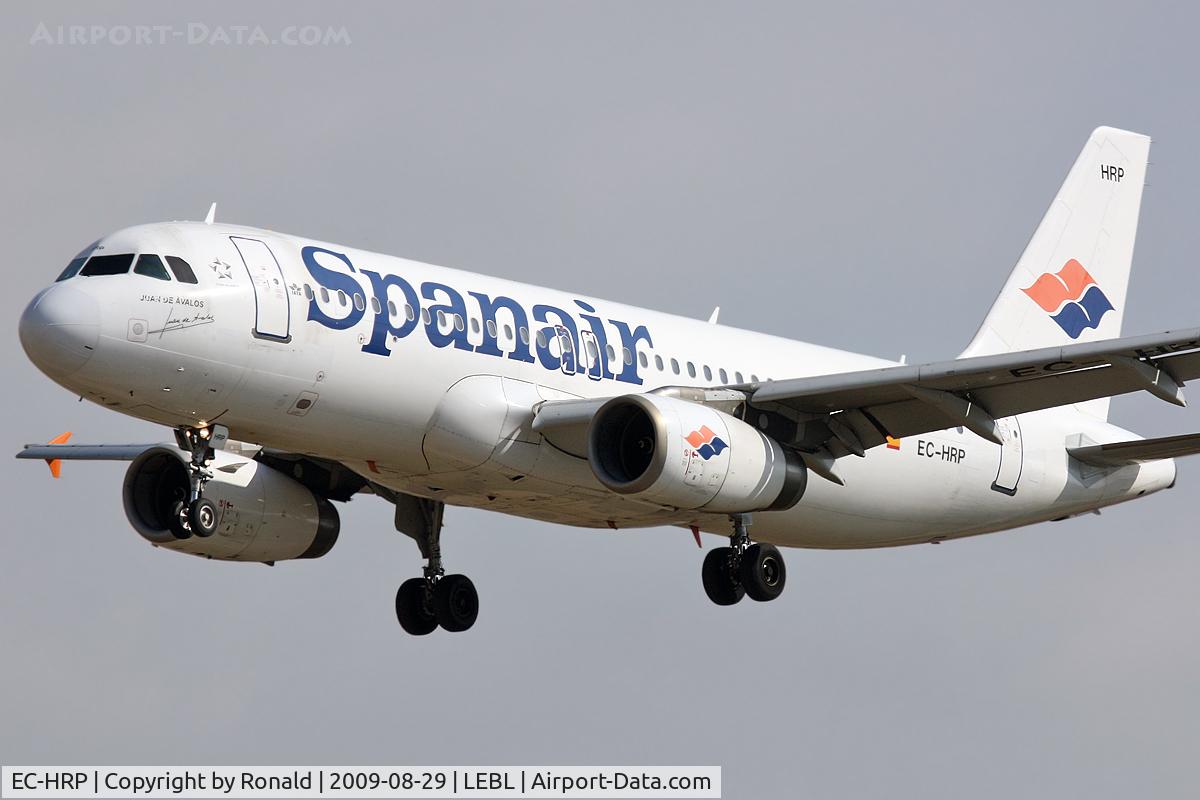 EC-HRP, 2000 Airbus A320-232 C/N 1349, at bcn