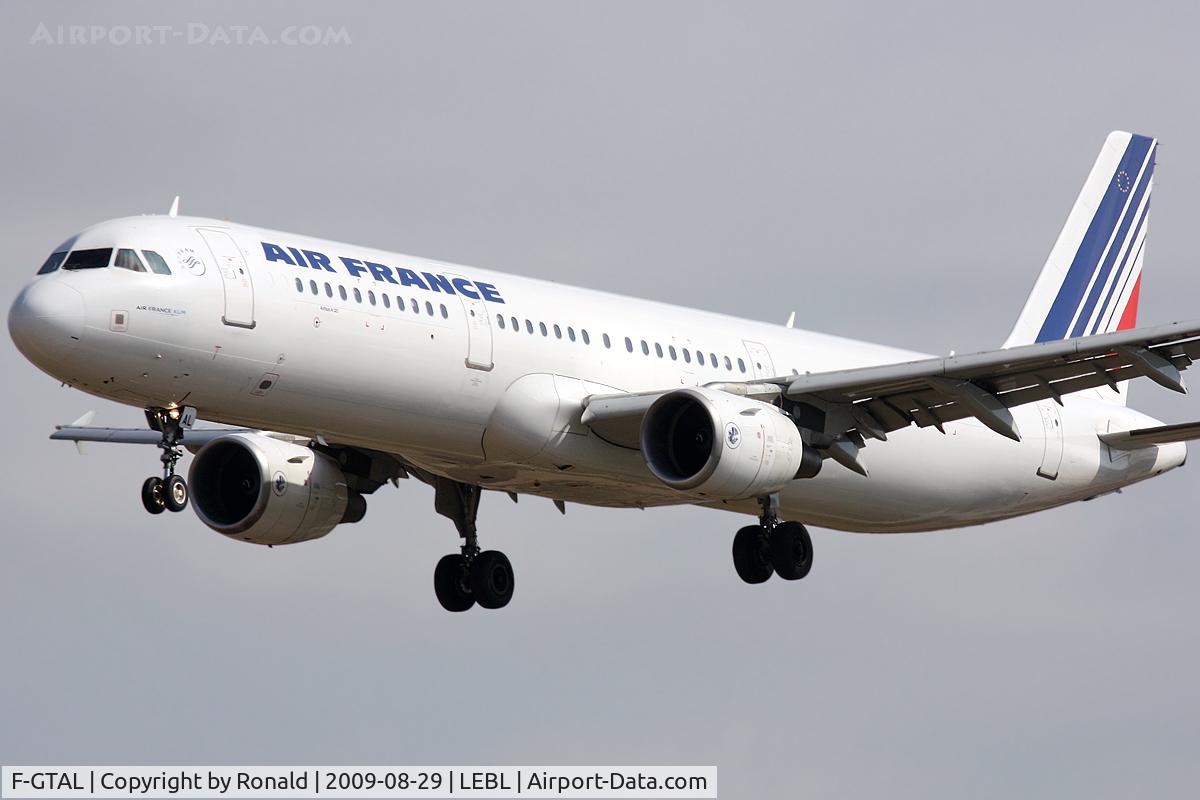 F-GTAL, 2002 Airbus A321-211 C/N 1691, at bcn