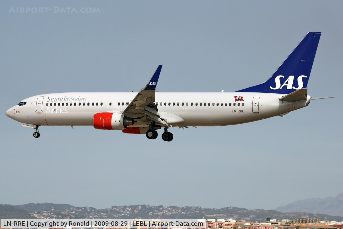 LN-RRE, 2008 Boeing 737-85P C/N 35706, at bcn