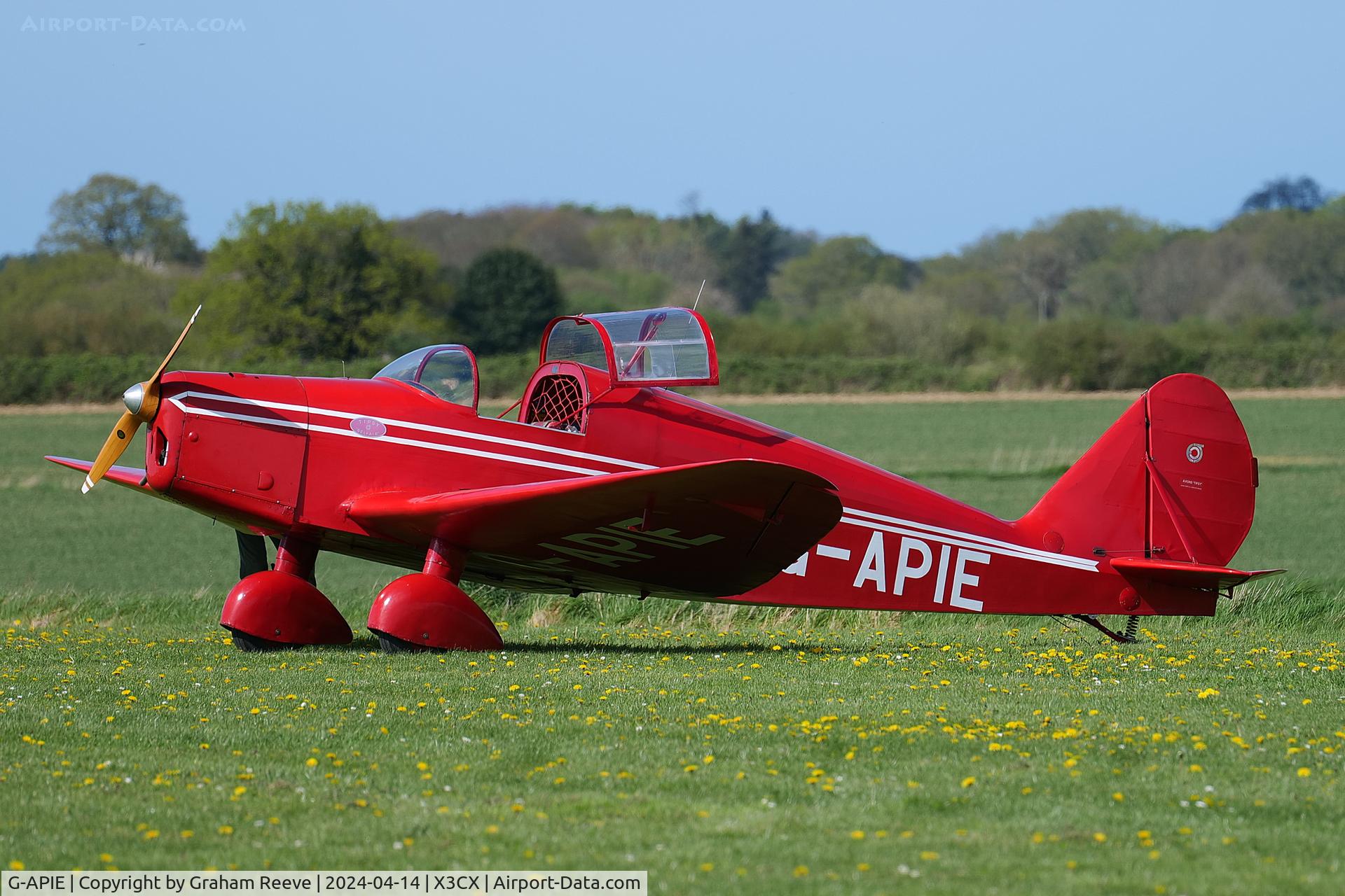 G-APIE, 1958 Tipsy Belfair C/N 535, Parked at Northrepps.