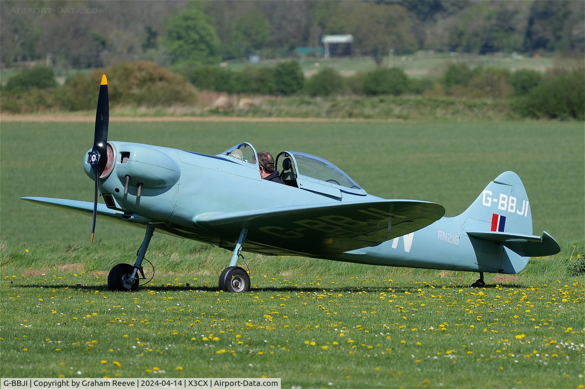 G-BBJI, 1975 Isaacs Spitfire C/N PFA 027-10055, Parked at Northrepps.