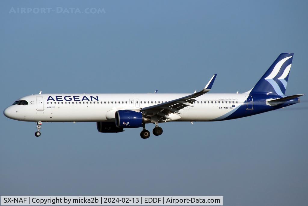 SX-NAF, 2022 Airbus A321-271NX C/N 10920, Landing