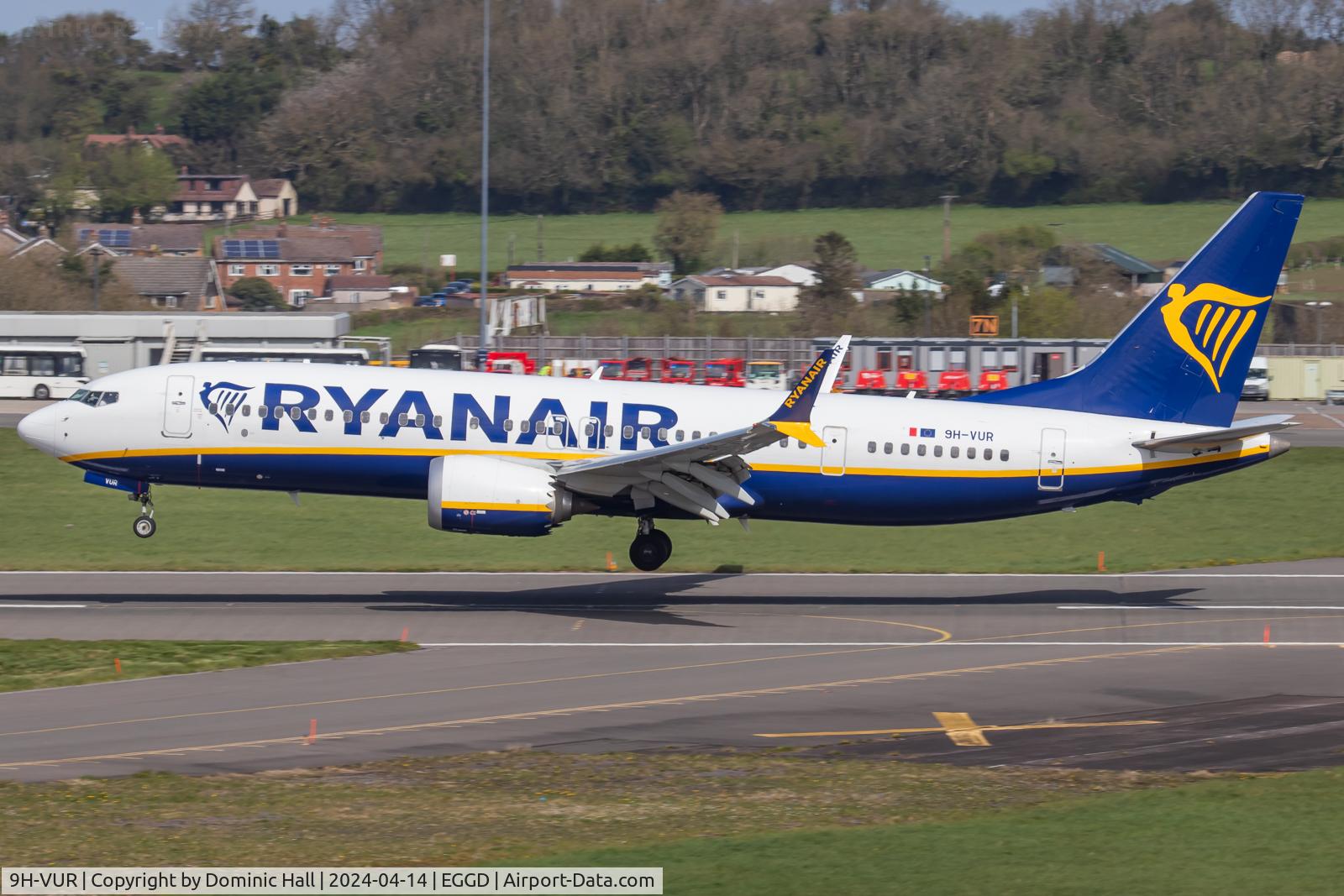 9H-VUR, 2021 Boeing 737-8-200 MAX C/N 62325, BRS 14/04/24