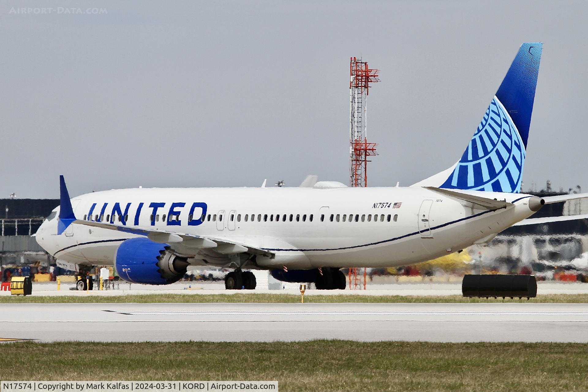 N17574, 2023 Boeing 737 MAX 9 C/N 67608, B39M United Airlines Boeing 737-9 MAN N17574 UAL2089  TJSJ-KORD