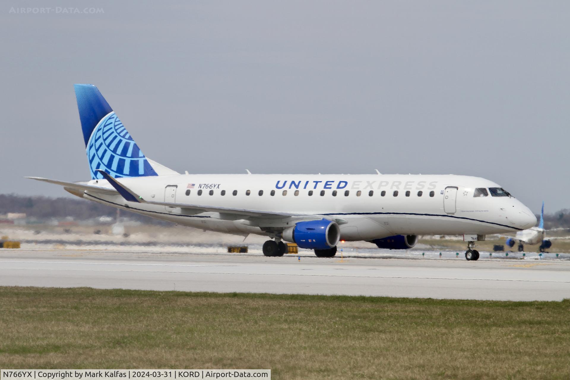 N766YX, 2023 Embraer ERJ170-200LR C/N 17000951, E75L Republic Airways/United Express EMBRAER 175LW NN766YX RPA3677 IND-ORD