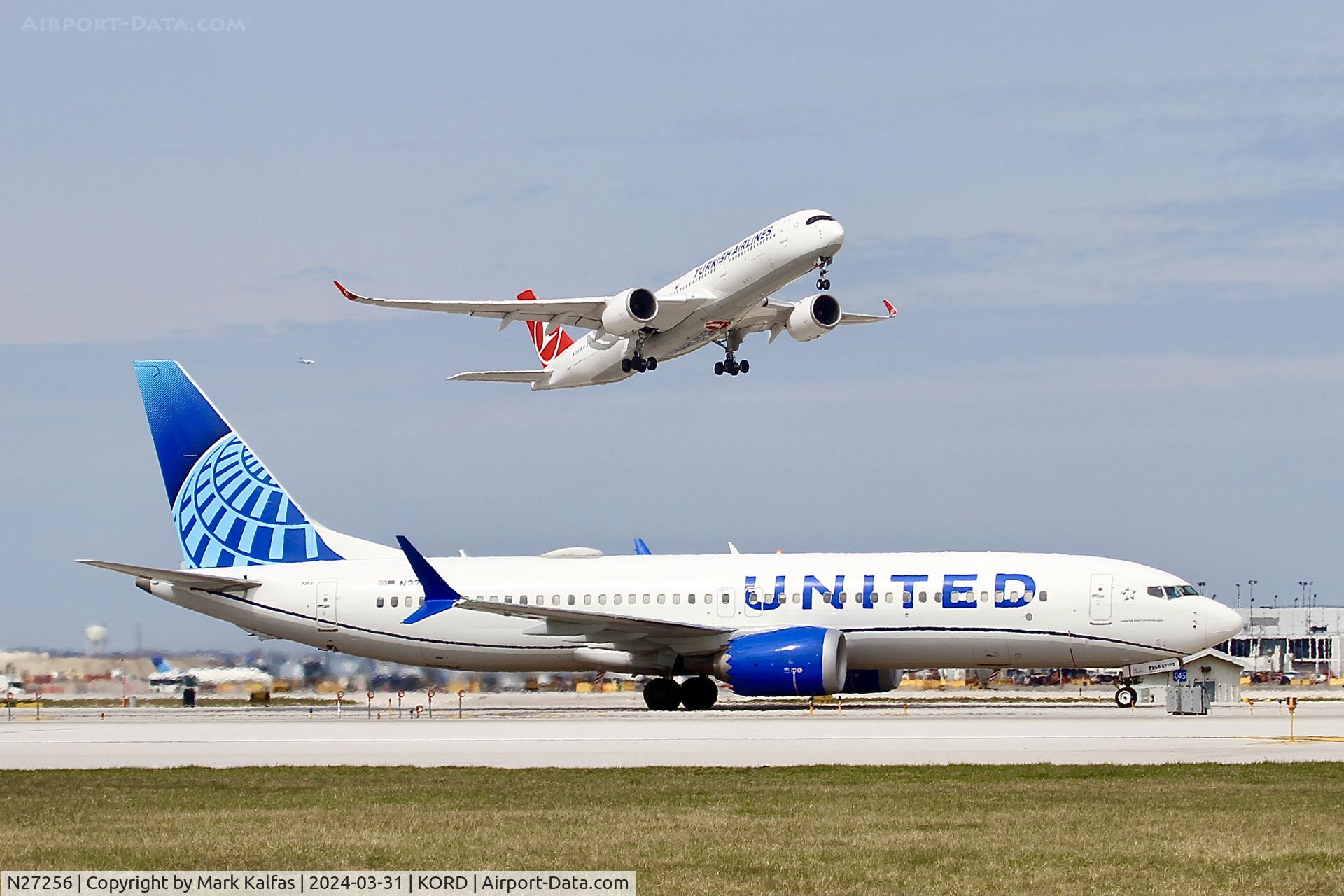N27256, 2021 Boeing 737-8 MAX C/N 64447, B38M United Airlines Boeing 737 -8 MAX N27256 UAL1872 SLC-ORD