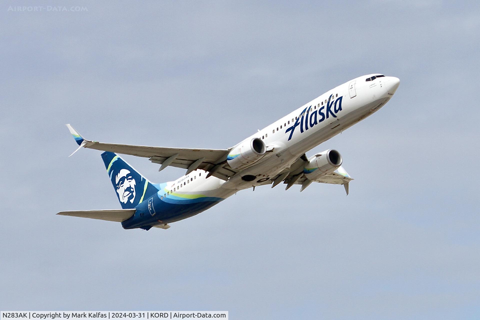 N283AK, 2017 Boeing 737-990 C/N 36358, B739 Alaska Airlines Boeing 737-990 N283AK ASA47 ORD-ANC