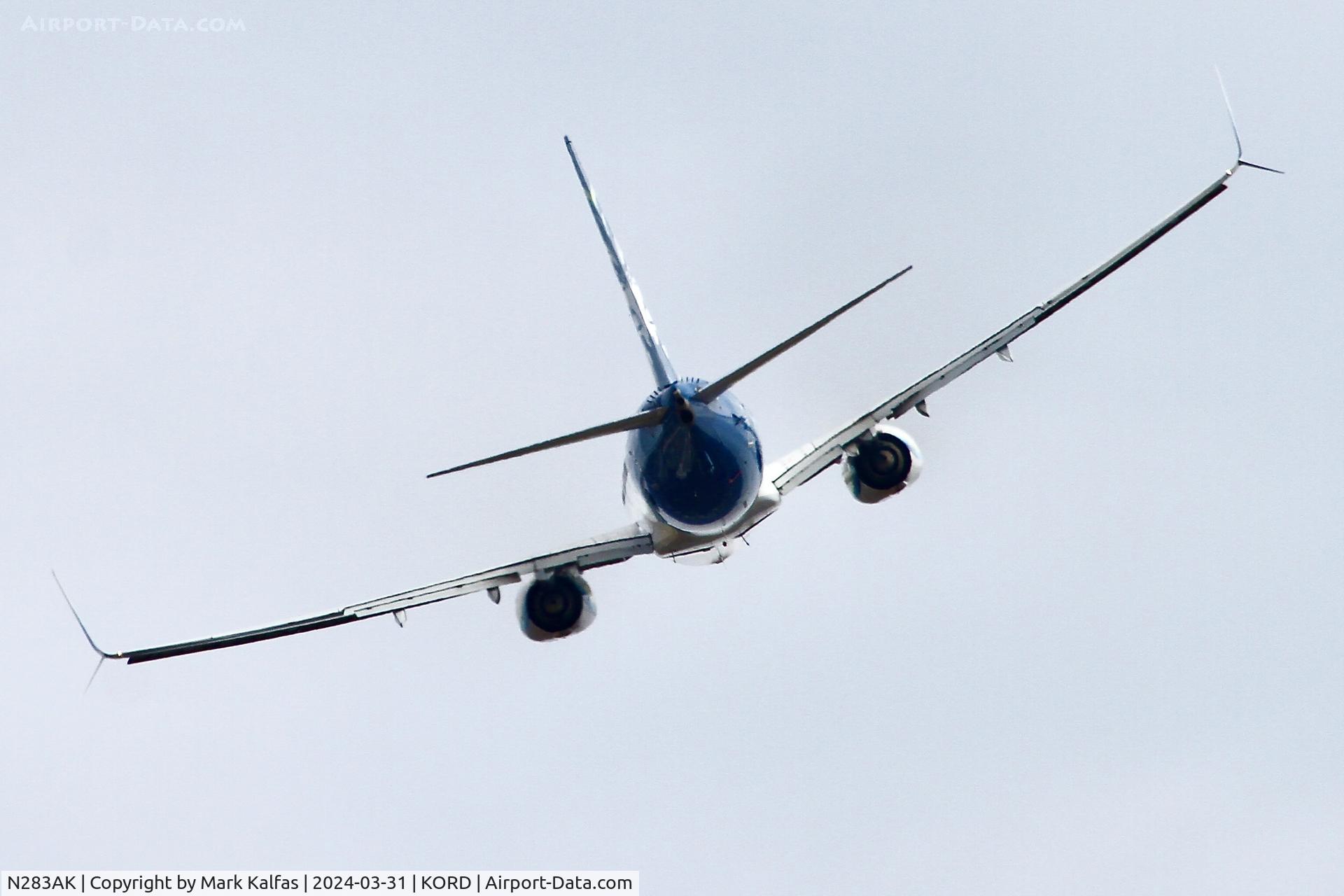 N283AK, 2017 Boeing 737-990 C/N 36358, B739 Alaska Airlines Boeing 737-990 N283AK ASA47 ORD-ANC