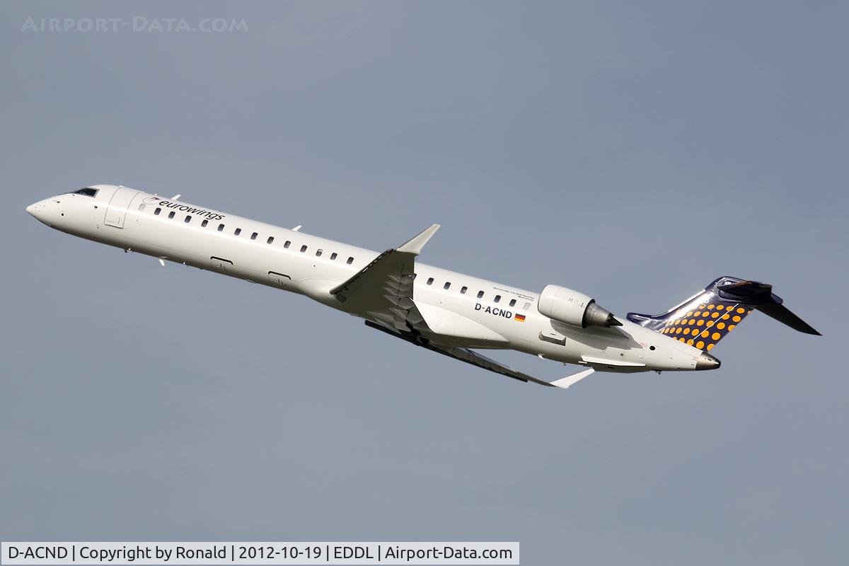D-ACND, 2009 Bombardier CRJ-701 (CL-600-2C10) Regional Jet C/N 15238, at dus