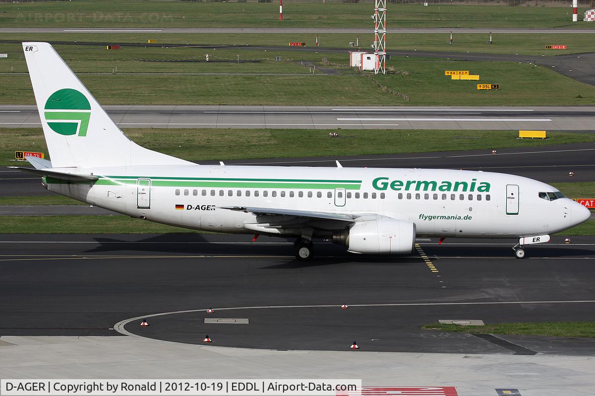 D-AGER, 1998 Boeing 737-75B C/N 28107, at dus