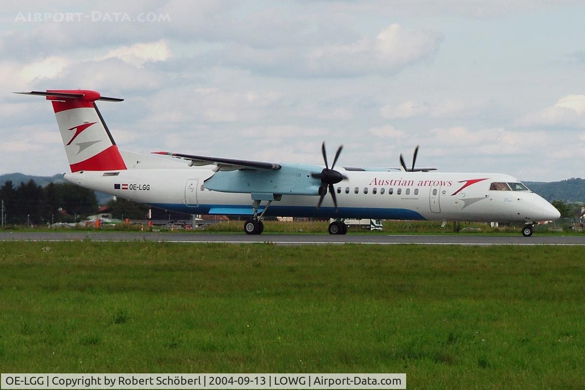 OE-LGG, 2002 De Havilland Canada DHC-8-402Q Dash 8 C/N 4074, OE-LGG @ LOWG 2004