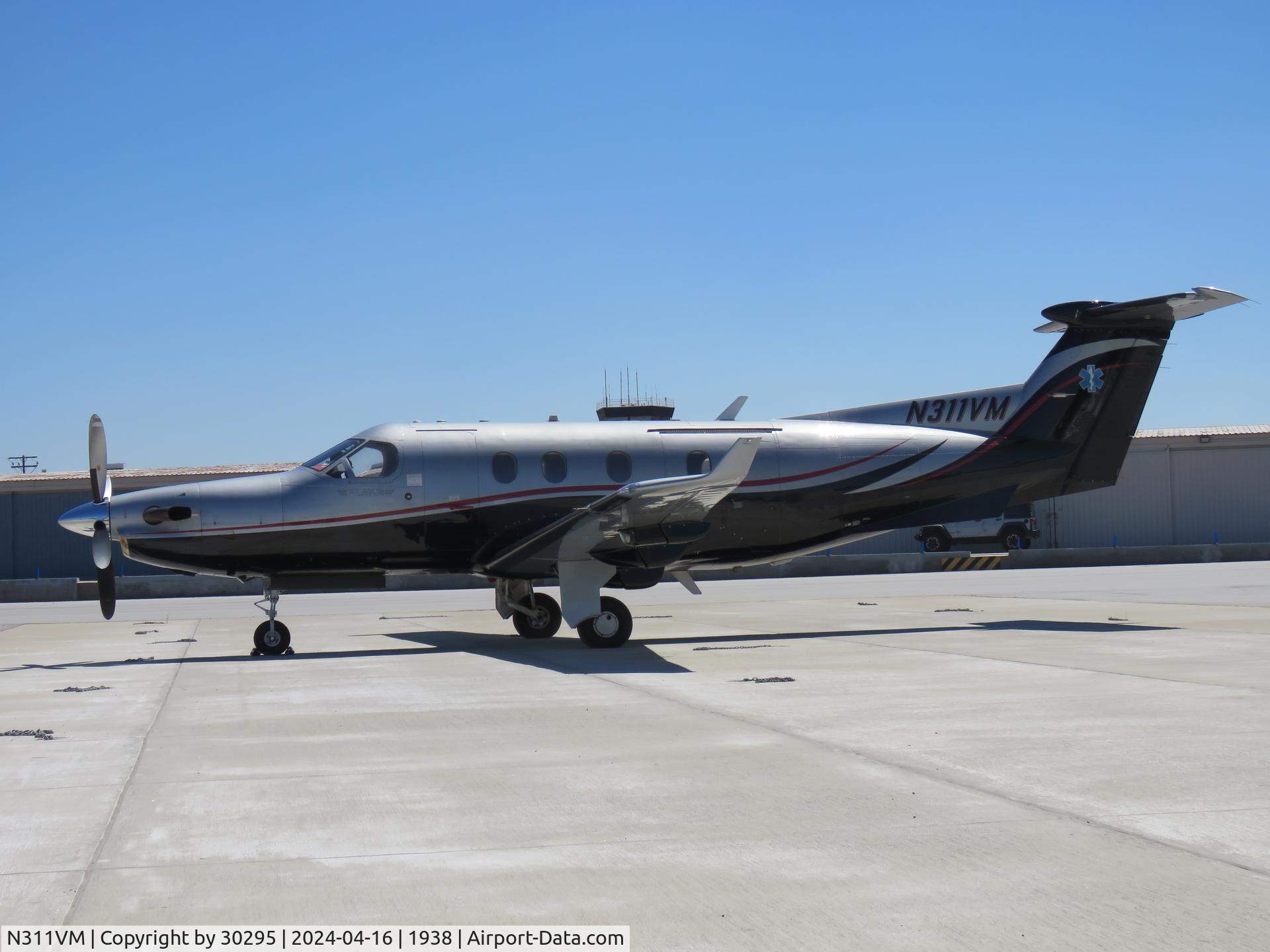 N311VM, 2005 Pilatus PC-12/45 C/N 619, Parked