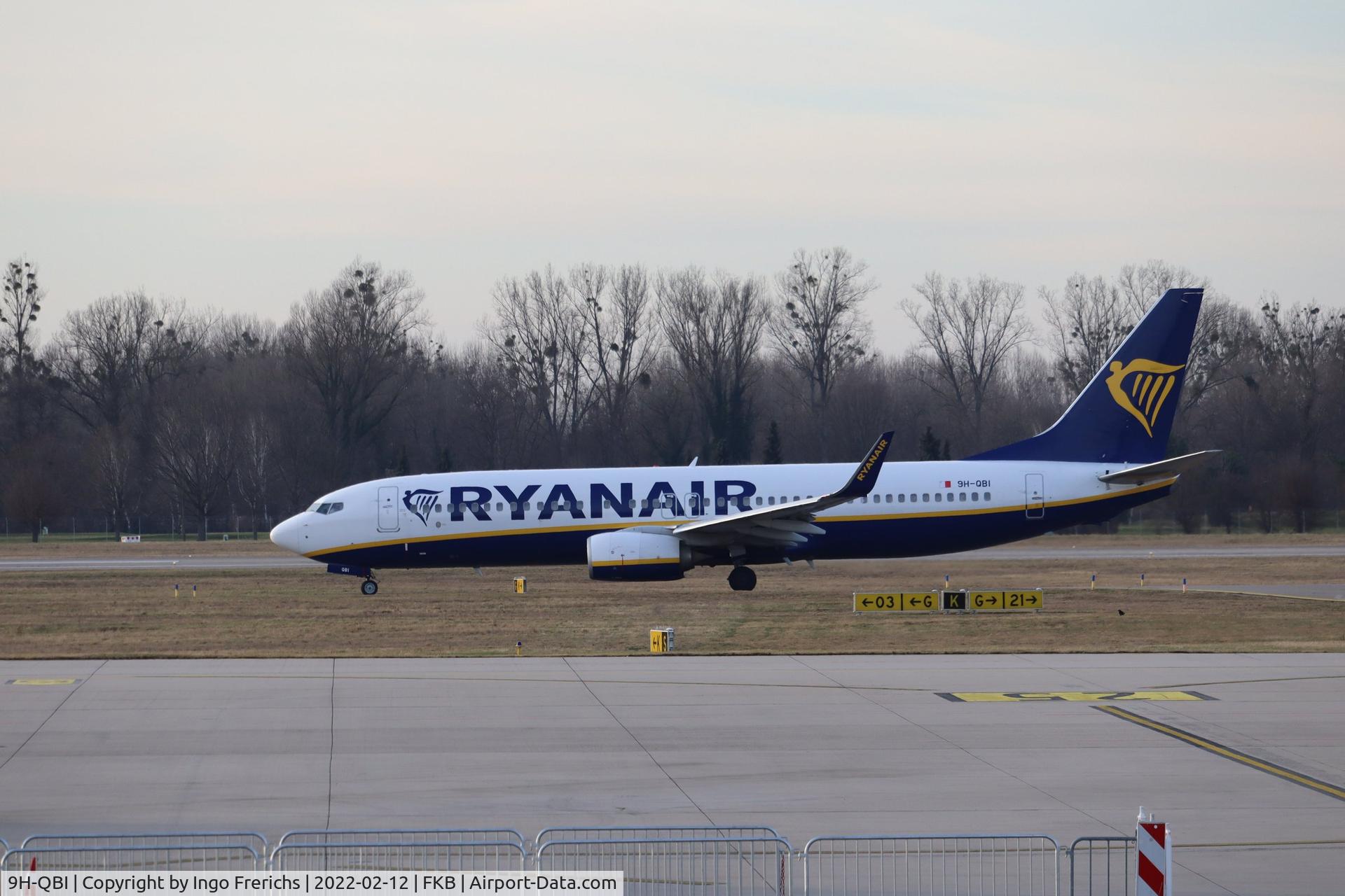 9H-QBI, 2015 Boeing 737-8AS C/N 44705, 9H-QBI on the taxiway at airport FKB