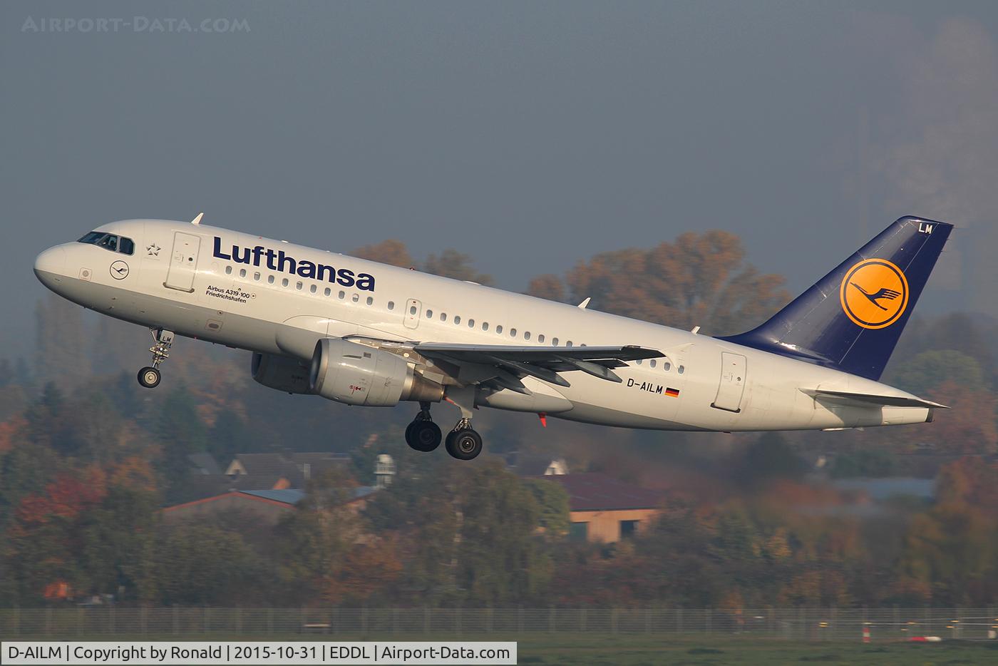 D-AILM, 1997 Airbus A319-114 C/N 694, at dus