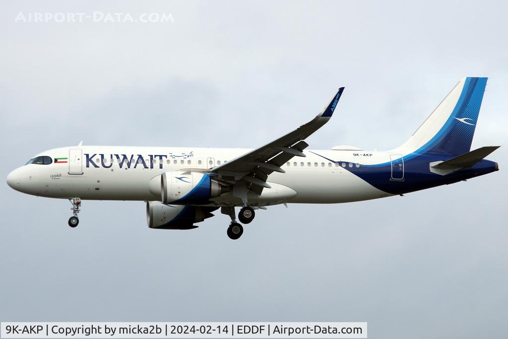 9K-AKP, 2020 Airbus A320-251N C/N 10087, Landing