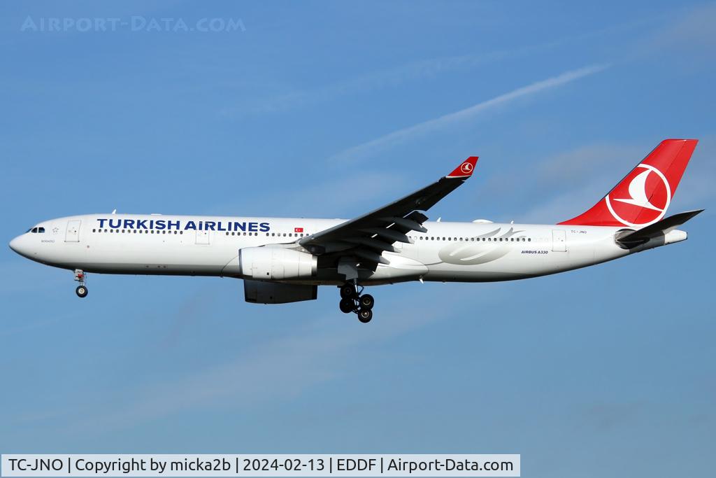 TC-JNO, 2011 Airbus A330-343X C/N 1298, Landing