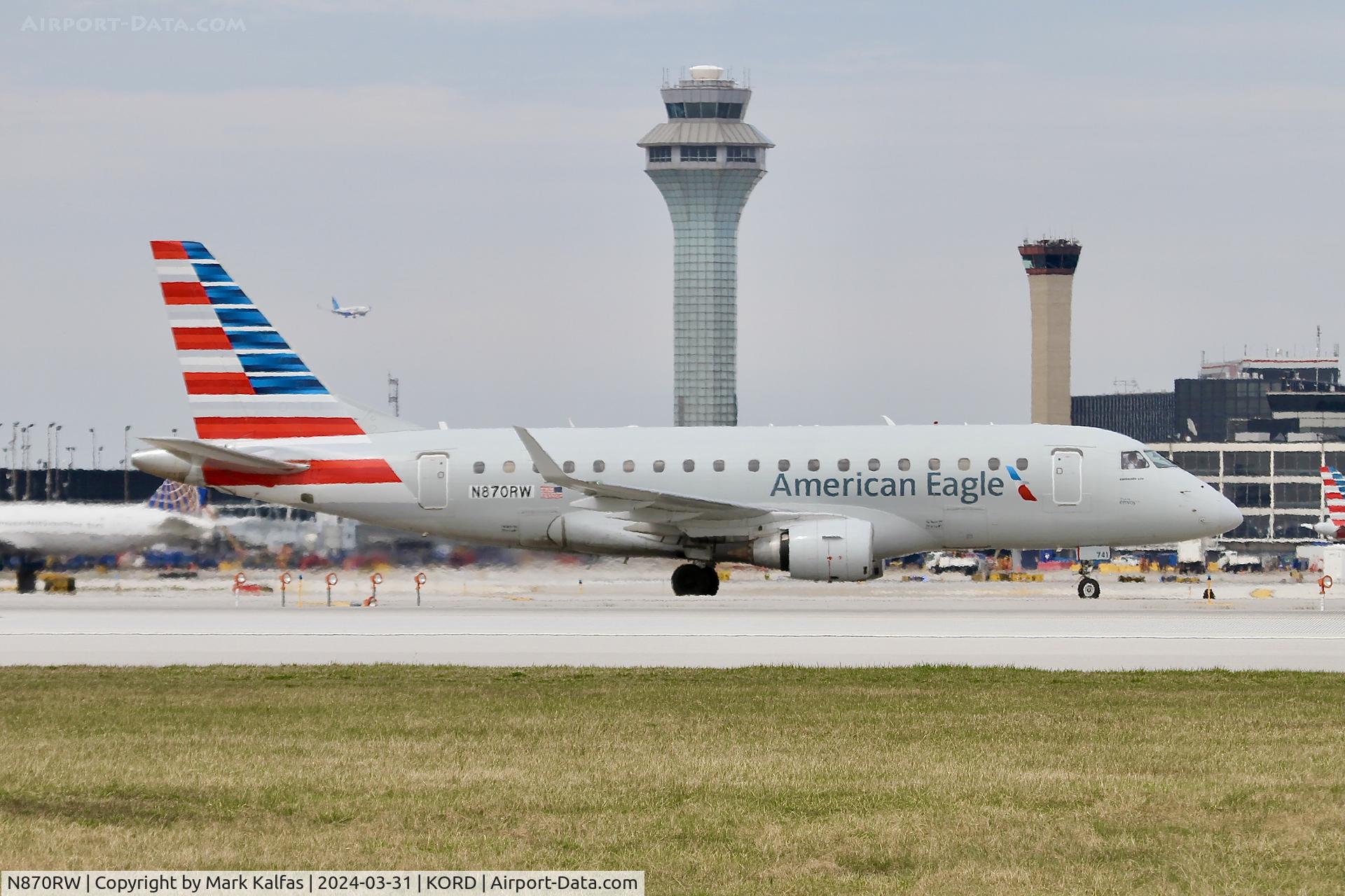N870RW, 2006 Embraer 170SU (ERJ-170-100SU) C/N 17000138, E170 Envoy Air / American Eagle Embraer ERJ 170-100SU N870RW ENY3742 MEM-ORD