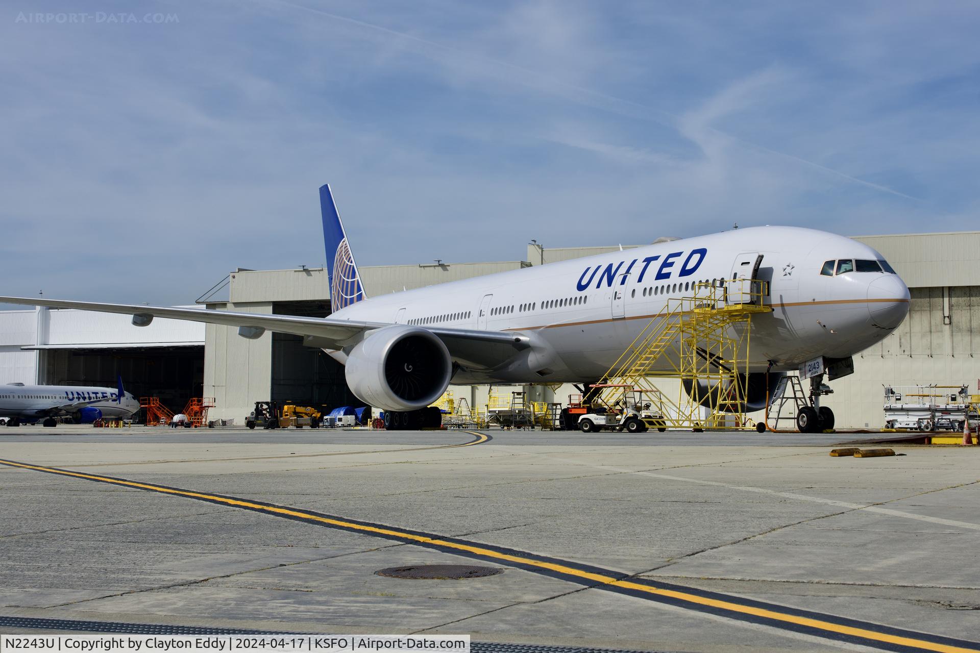 N2243U, 2017 Boeing 777-300/ER C/N 63723, SFO 2024.
