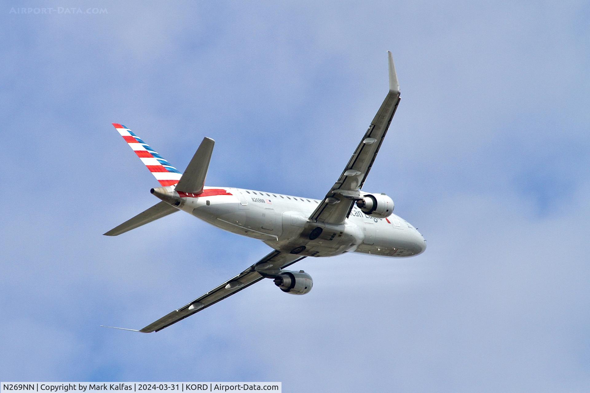 N269NN, 2019 Embraer 175LR (ERJ-170-200LR) C/N 17000774, E75L Envoy/American Eagle  Embraer 175LR (ERJ-170-200LR) N269NN ENY4174 ORD-MKE