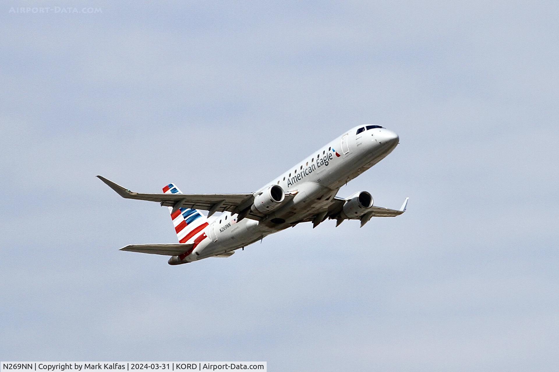 N269NN, 2019 Embraer 175LR (ERJ-170-200LR) C/N 17000774, E75L Envoy/American Eagle  Embraer 175LR (ERJ-170-200LR) N269NN ENY4174 ORD-MKE