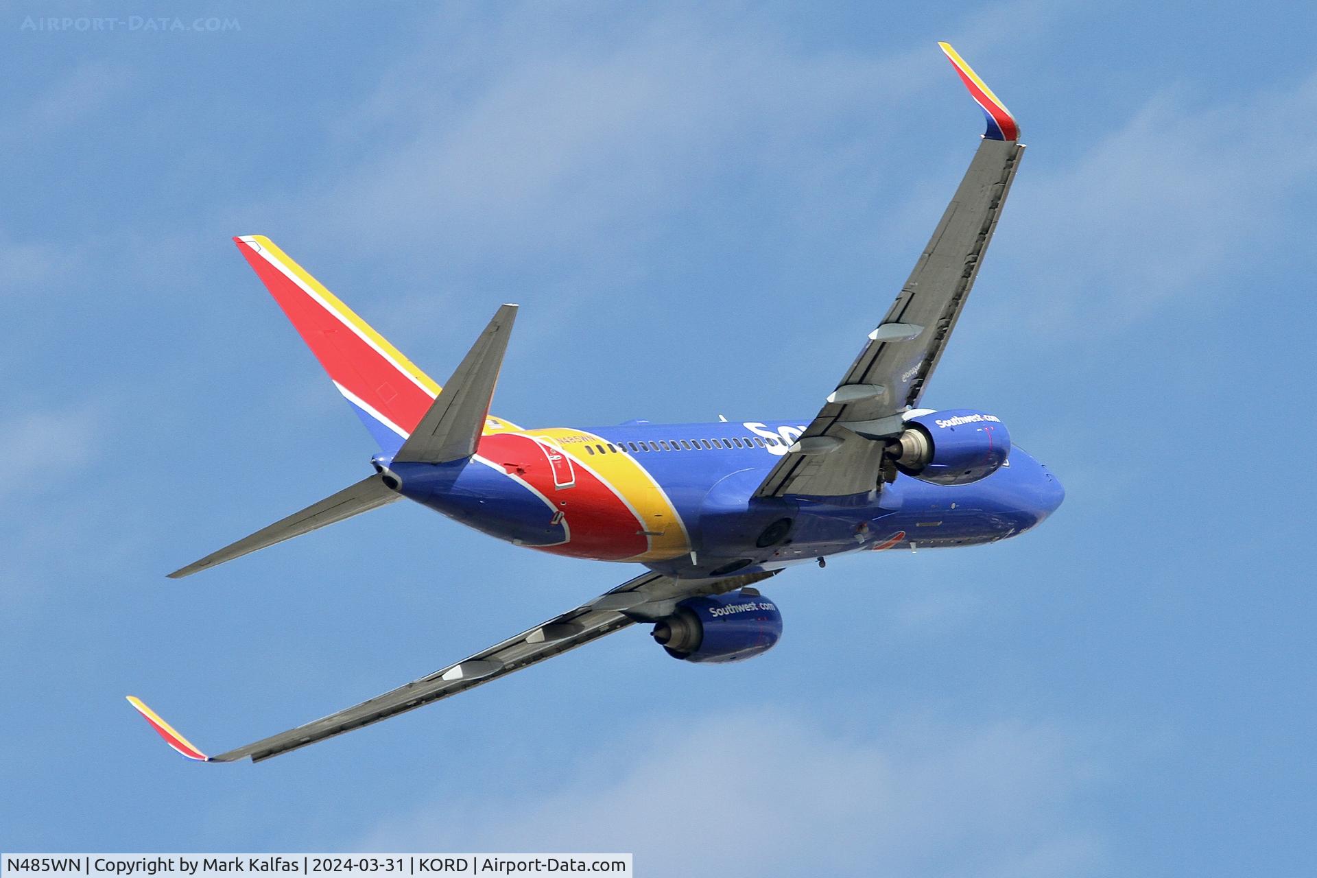N485WN, 2004 Boeing 737-7H4 C/N 32473, B737 Southwest Boeing 737-7H4 N485WN SWA334 ORD-PHX