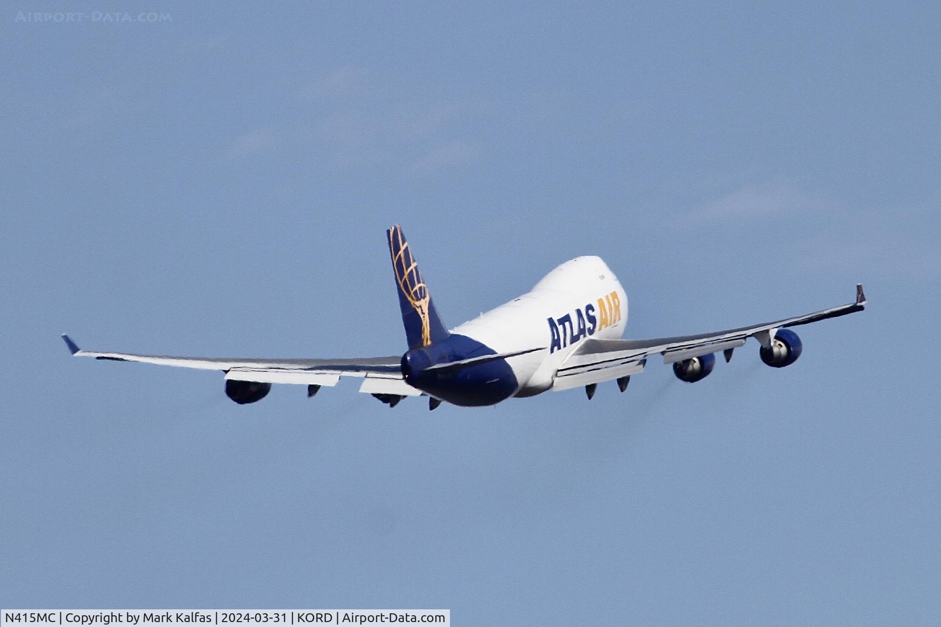 N415MC, 2002 Boeing 747-47UF C/N 32837, B744 Atlas Air Boeing 747-47UF N415MC GTI8711 KORD-RSKI
