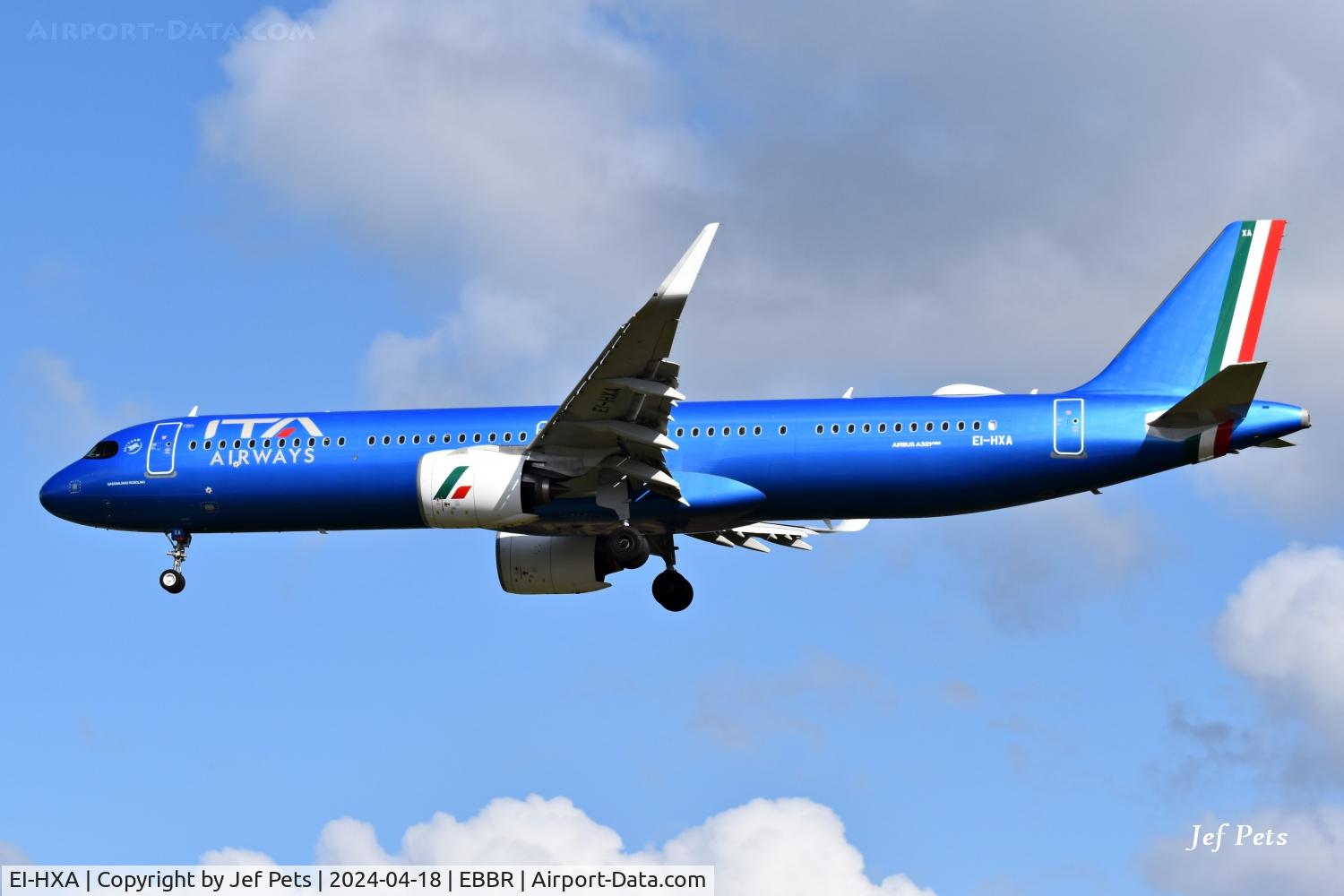 EI-HXA, 2023 Airbus A321-271NX C/N 11561, EI-HXA landing at Brussels Airport.