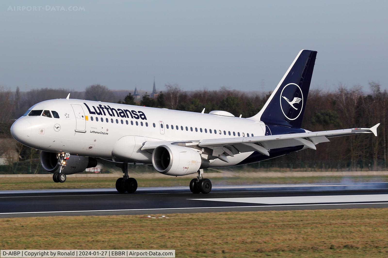 D-AIBP, 2005 Airbus A319-112 C/N 2547, at ebbr
