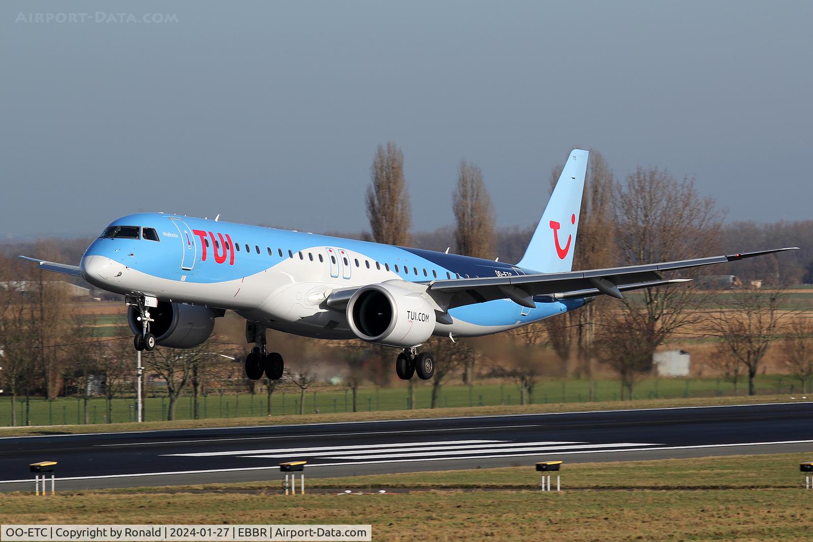 OO-ETC, 2021 Embraer E195-E2 (ERJ190-400STD) C/N 19020053, at ebbr