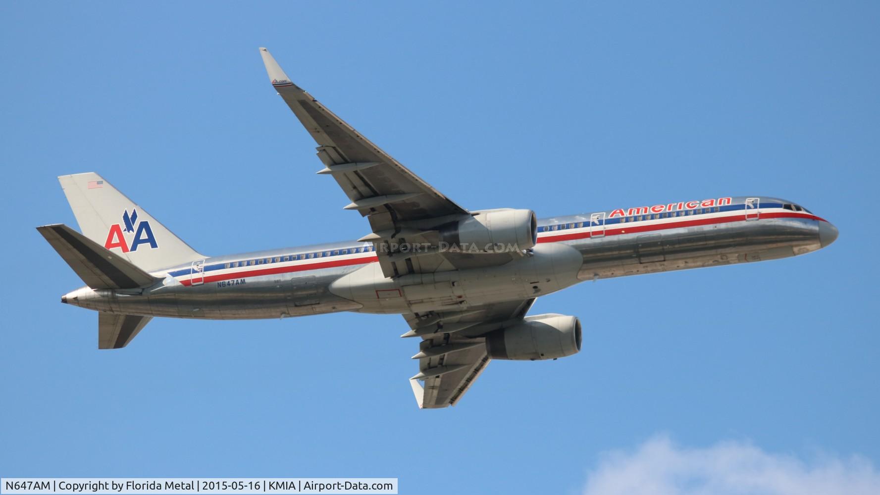 N647AM, 1991 Boeing 757-223 C/N 24605, AAL 752 oc zx MIA-SJU