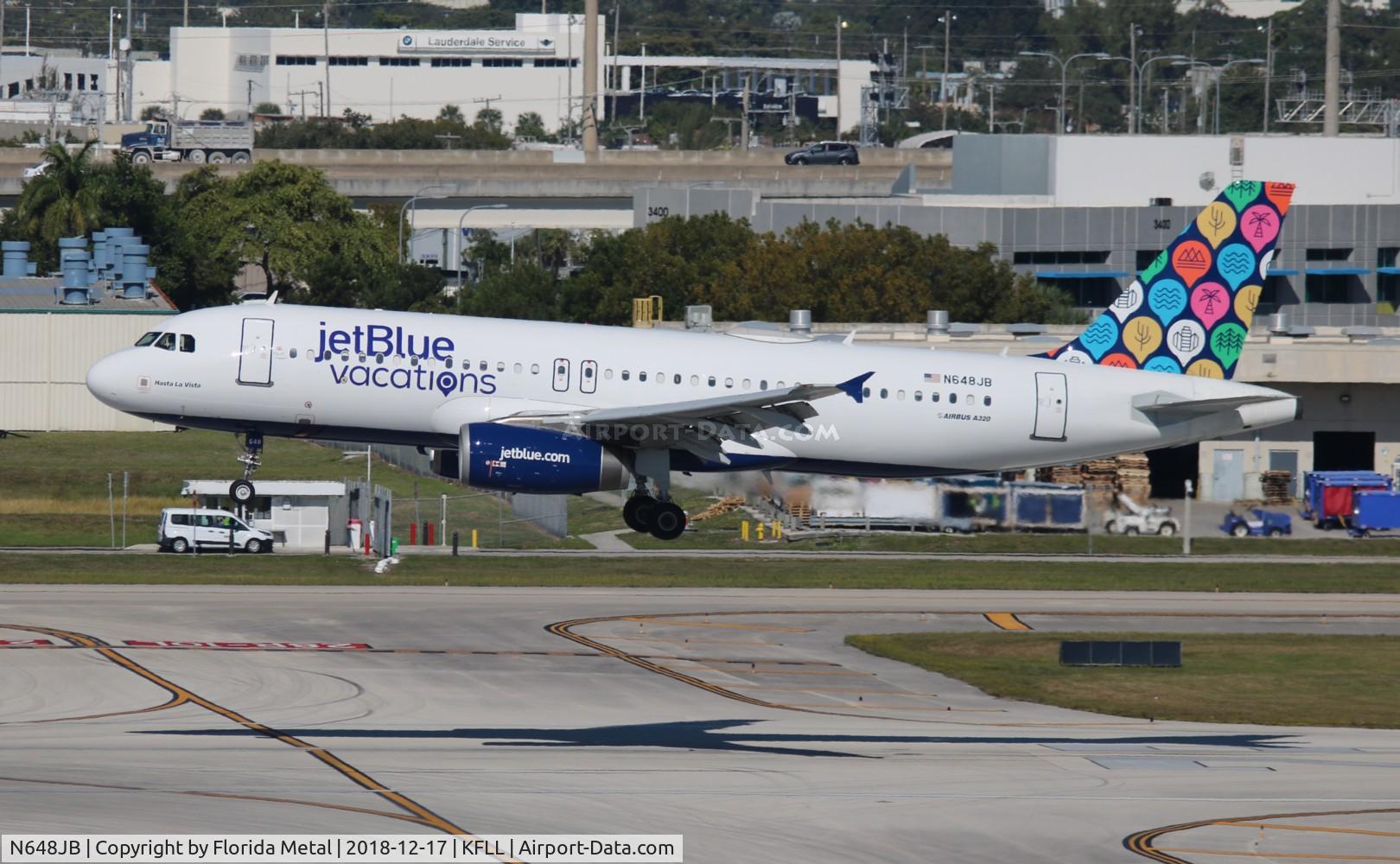 N648JB, 2006 Airbus A320-232 C/N 2970, JBU A320 vacations zx JFK-FLL