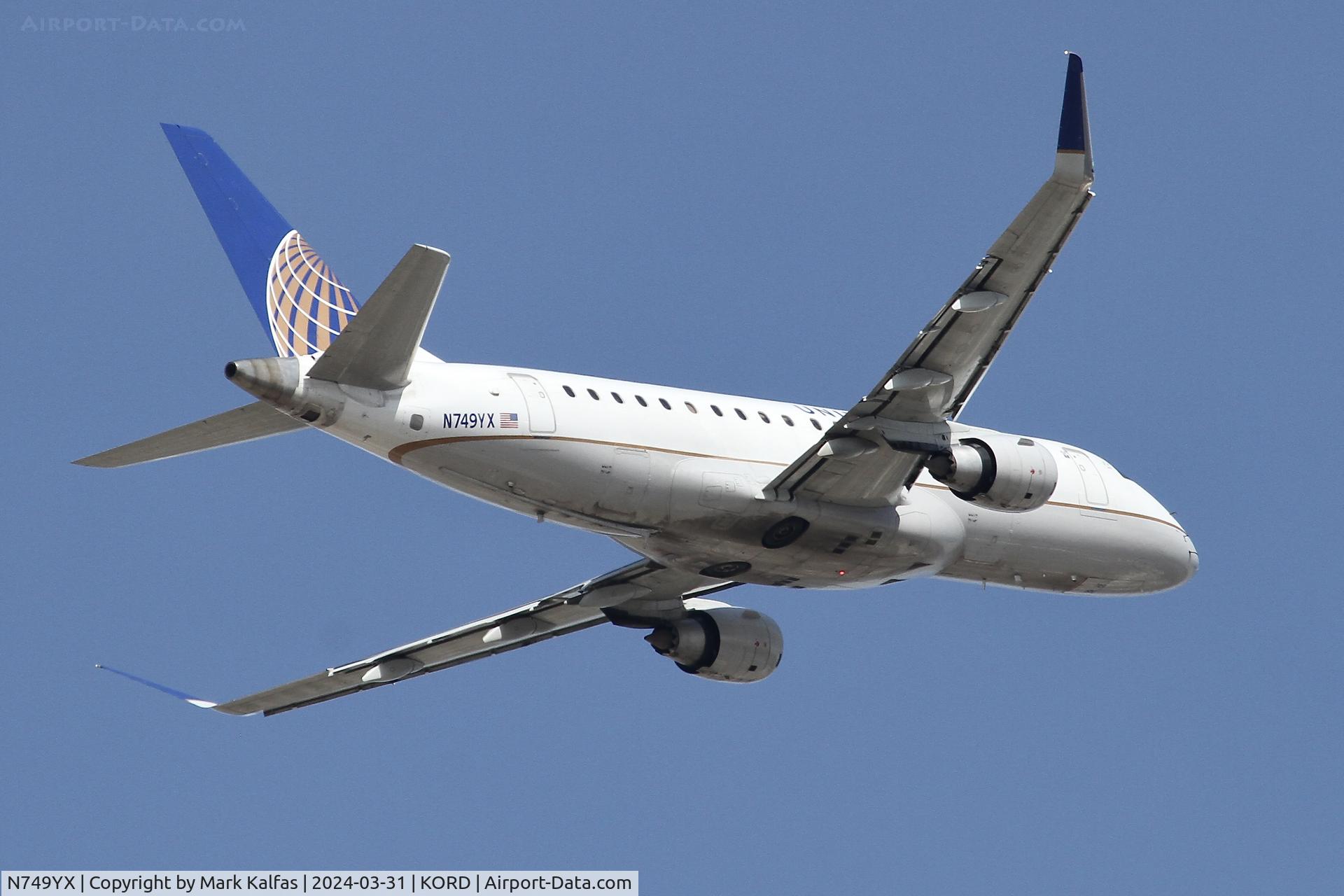 N749YX, 2017 Embraer 175LR (ERJ-170-200LR) C/N 17000685, E75L Republic Airways./United Express EMBRAER ERJ 170-200 LR N749YX RPA3560  ORD-DUL