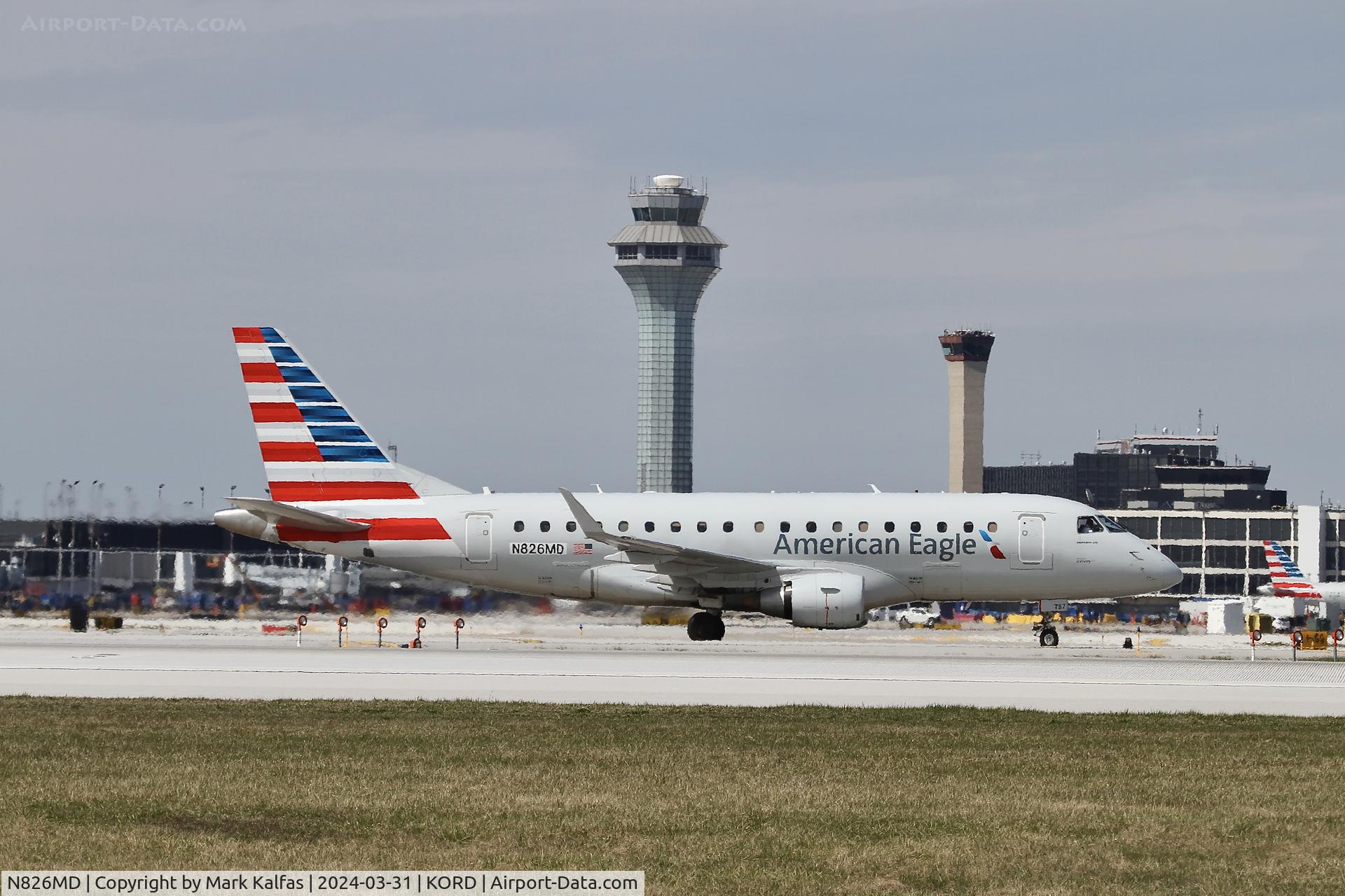 N826MD, 2005 Embraer 170SU (ERJ-170-100SU) C/N 17000046, E170 Envoy/ American Eagle EMBRAER ERJ 170-100 LR N826MD ENY3679 BWI-ORD