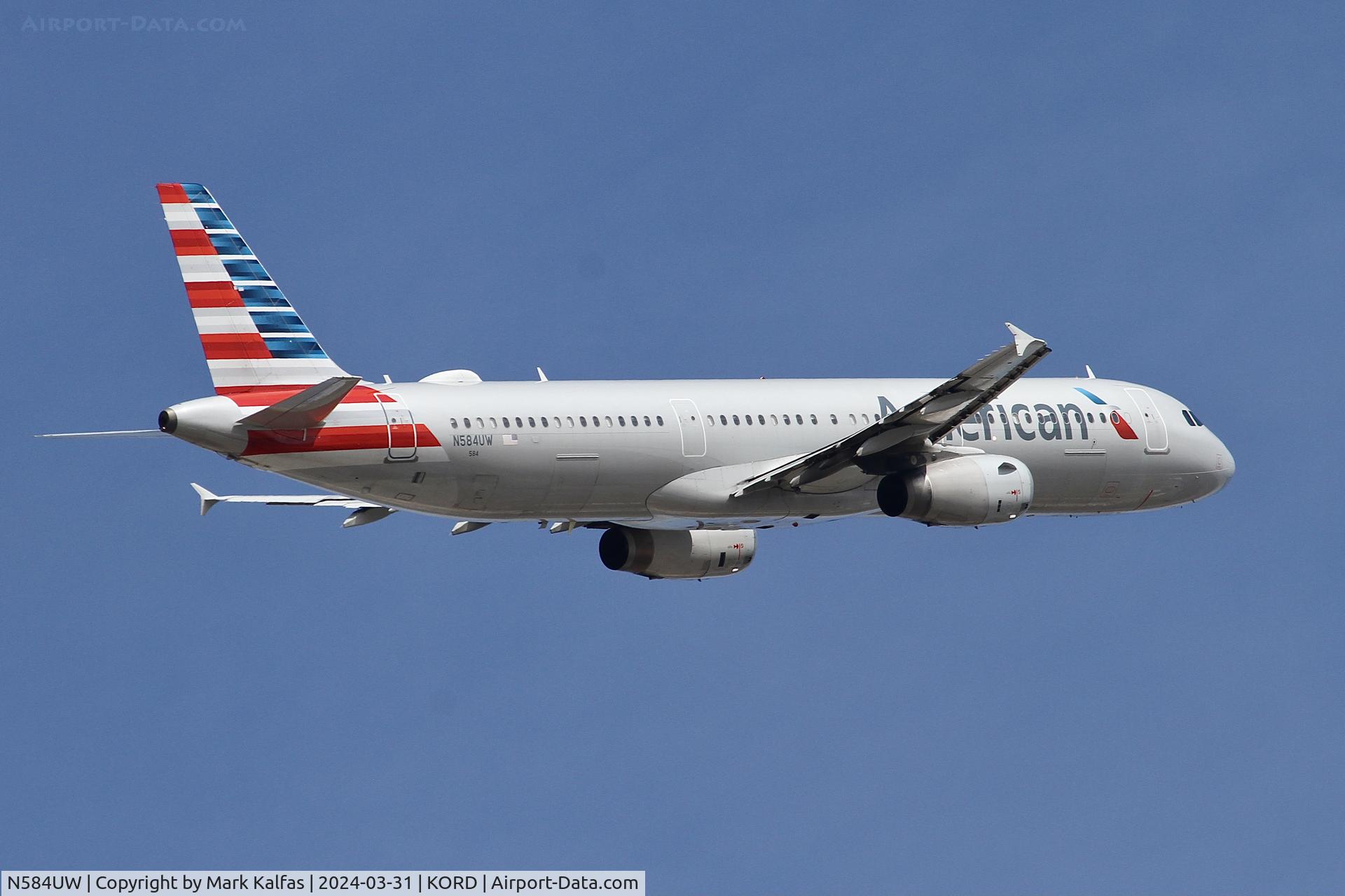 N584UW, 2014 Airbus A321-231 C/N 6194, A321 American Airlines Airbus A321-231 N584UW AAL910 ORD-CLT