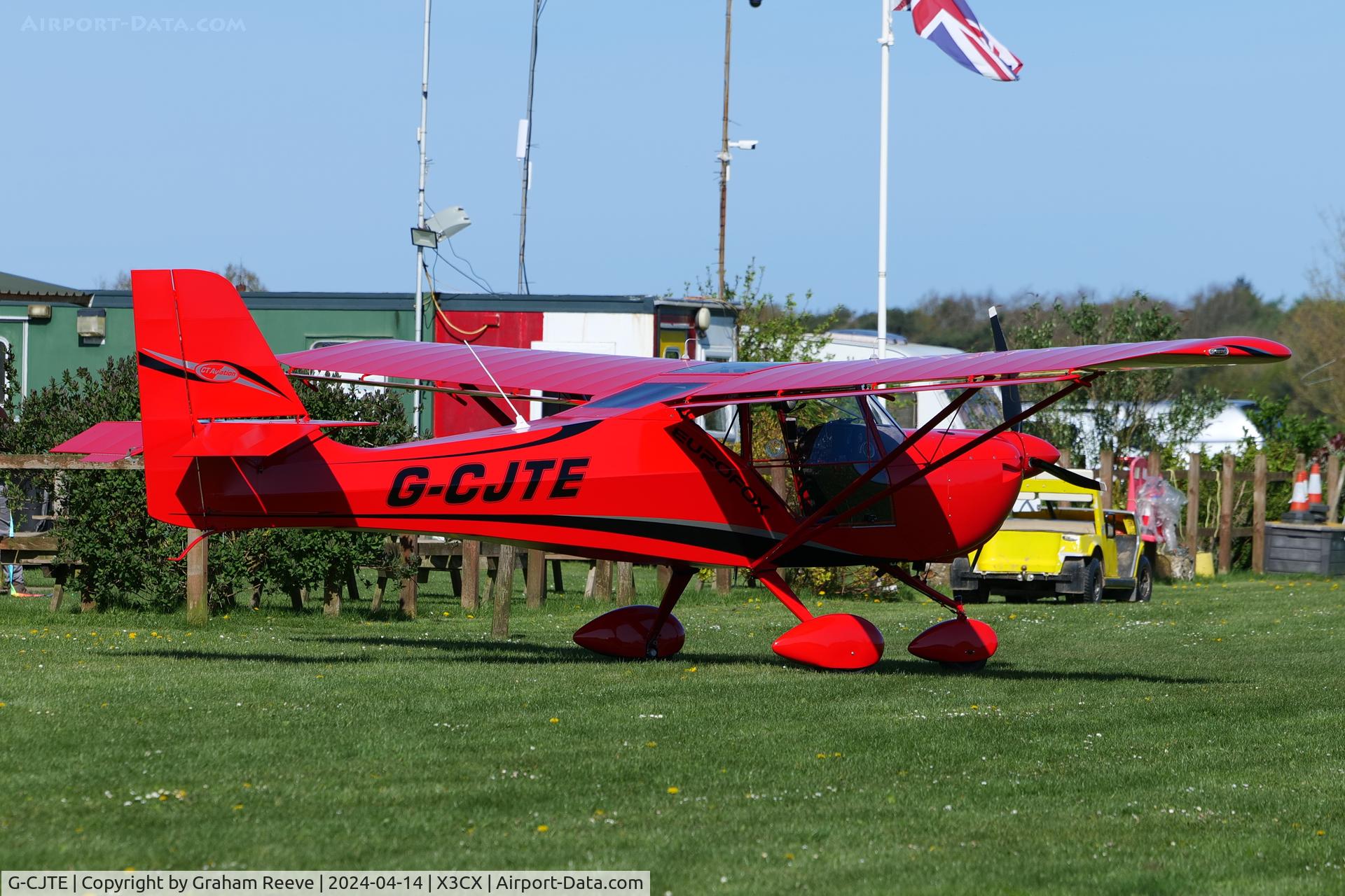 G-CJTE, 2017 Aeropro Eurofox 3K C/N 50917, Parked at Northrepps.