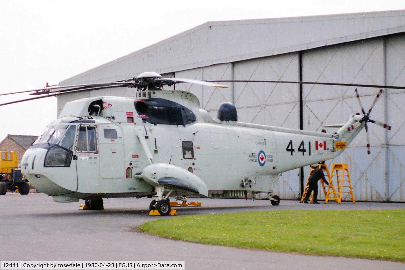 12441, United Aircraft of Canada CH-124A Sea King C/N 61384, On Maintenance at RNAS Lee-on-Solent (HMS Daedalus)