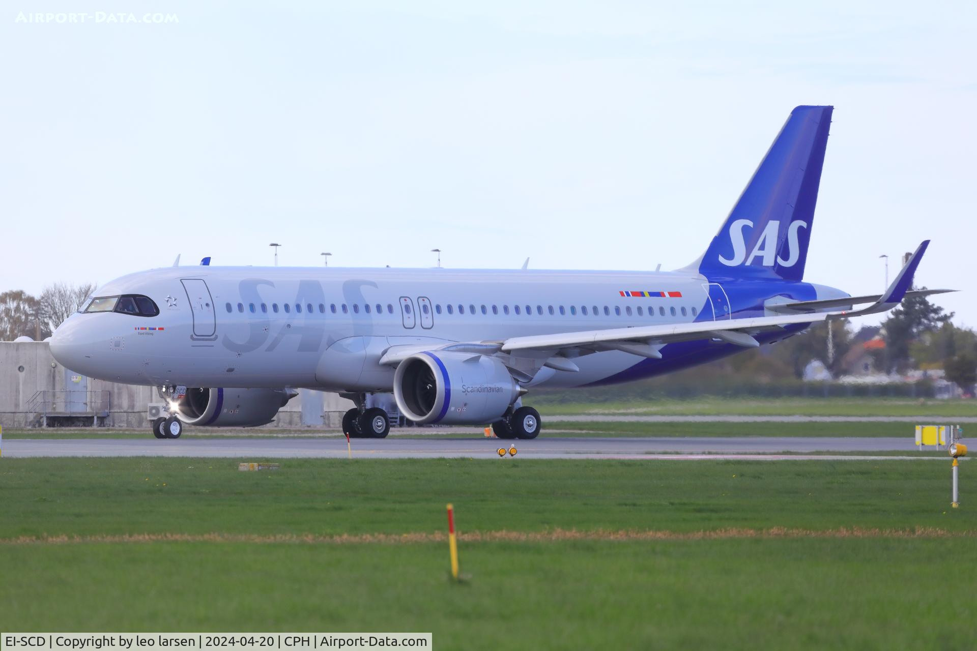 EI-SCD, 2023 Airbus A320-251N C/N 11759, Copenhagen 20.4.2024.First revenue flight to Faro Portugal Name 